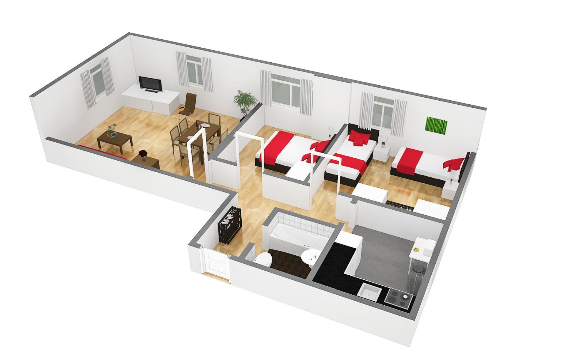 Two-Bedroom Apartment - Photo 2