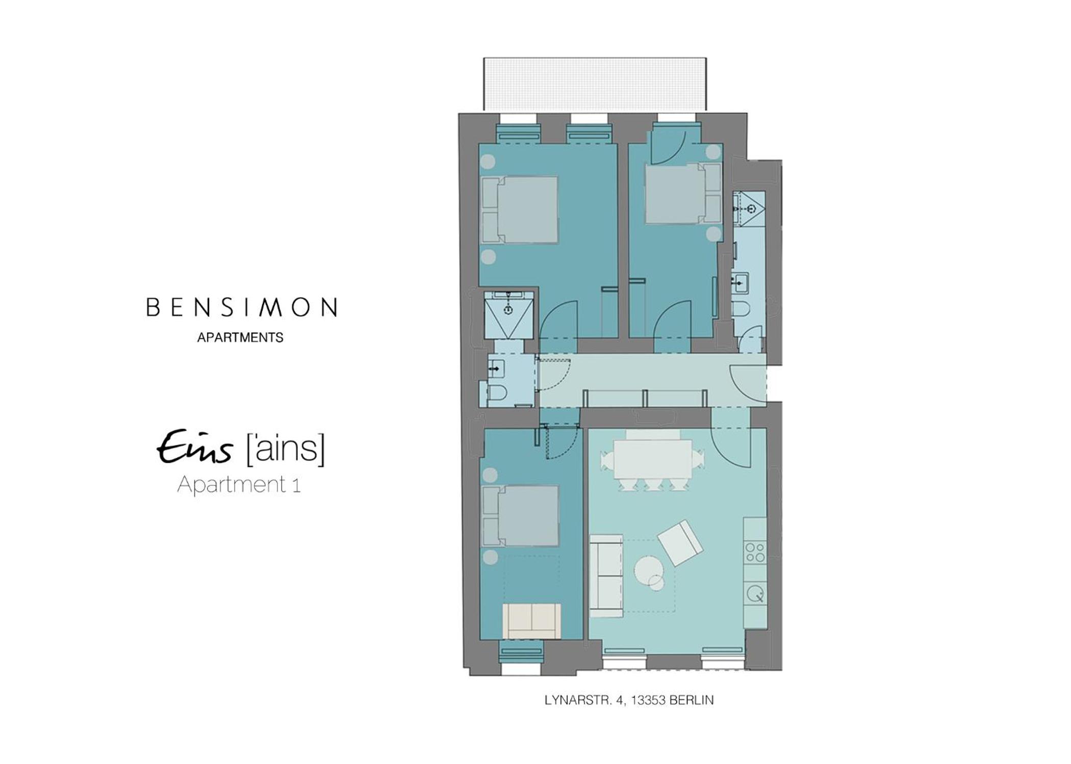 Three-Bedroom Apartment with terrace photo 2