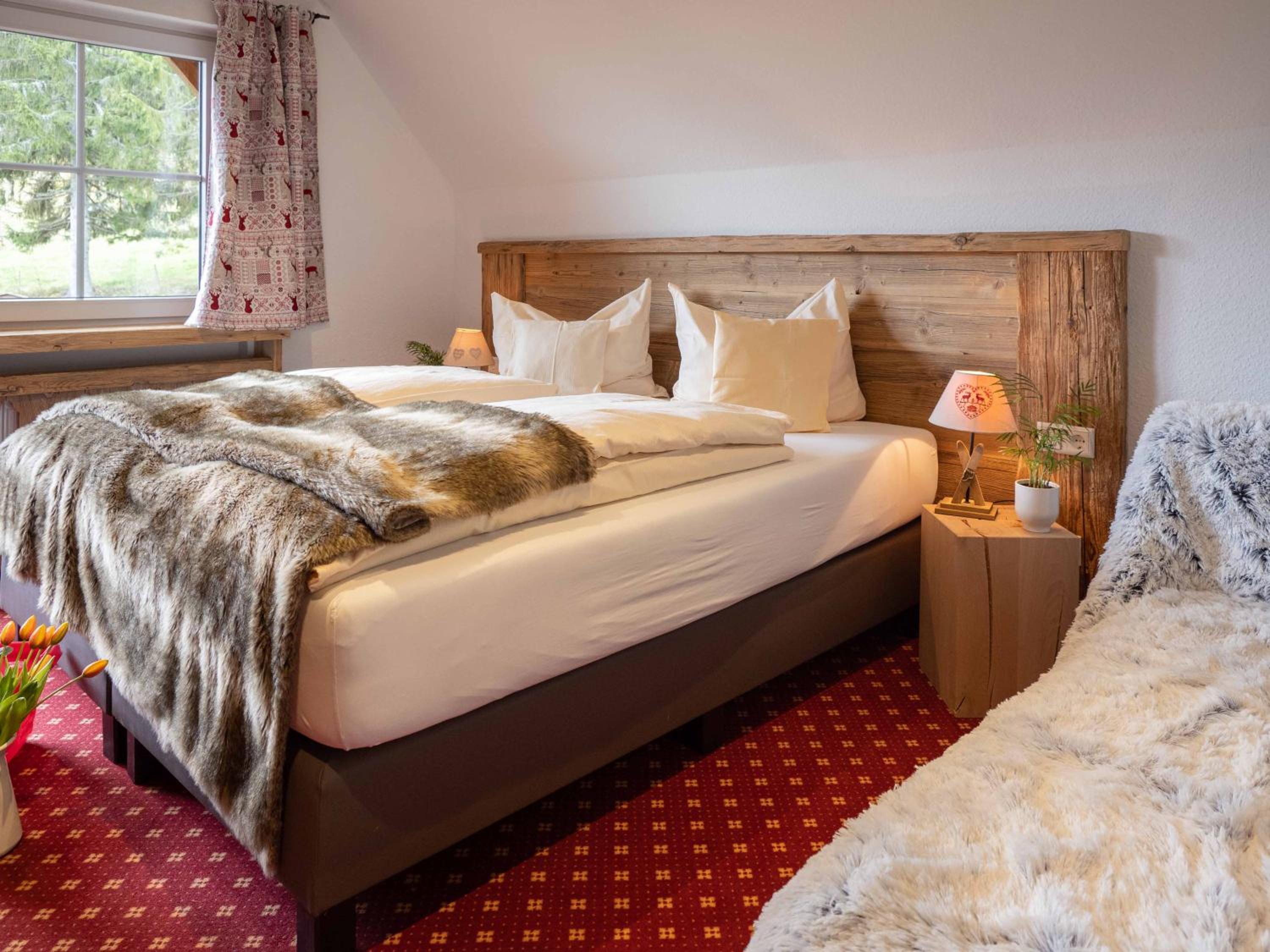 Comfort Double Room Mountain Cabin Style with Balcony or Terrace