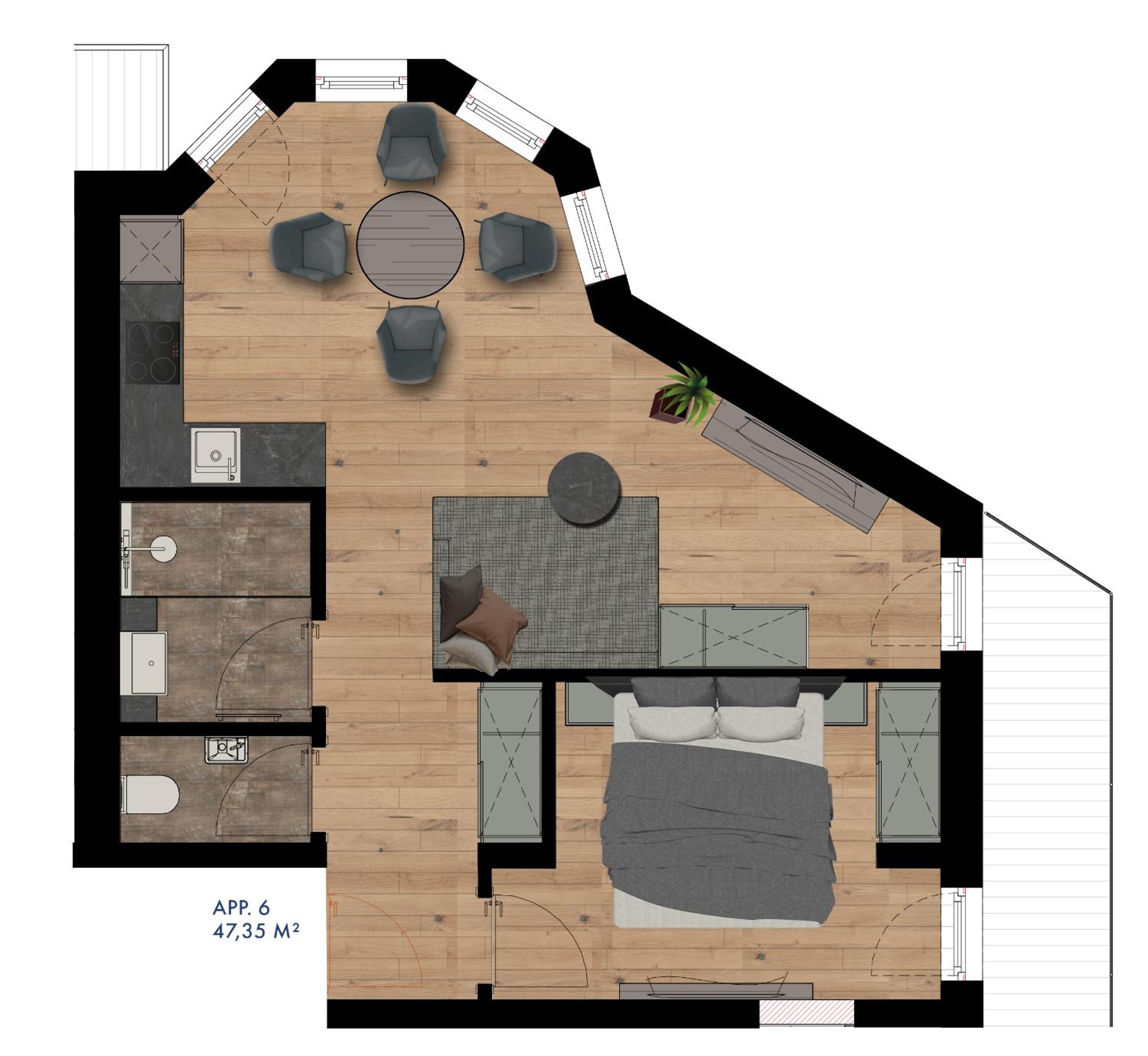 Apartment with Balcony - Photo 8