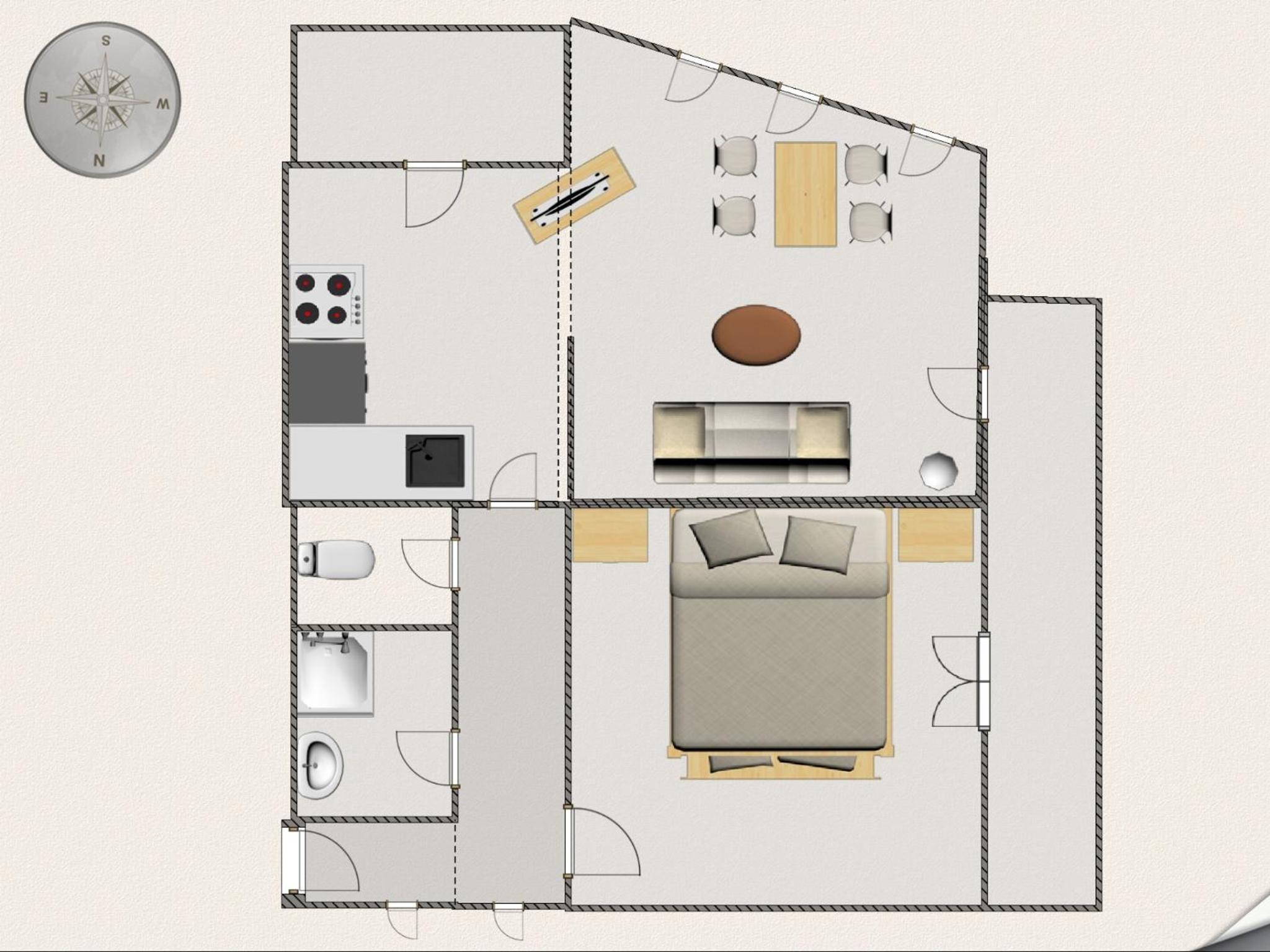 One-Bedroom Apartment with Balcony photo 3