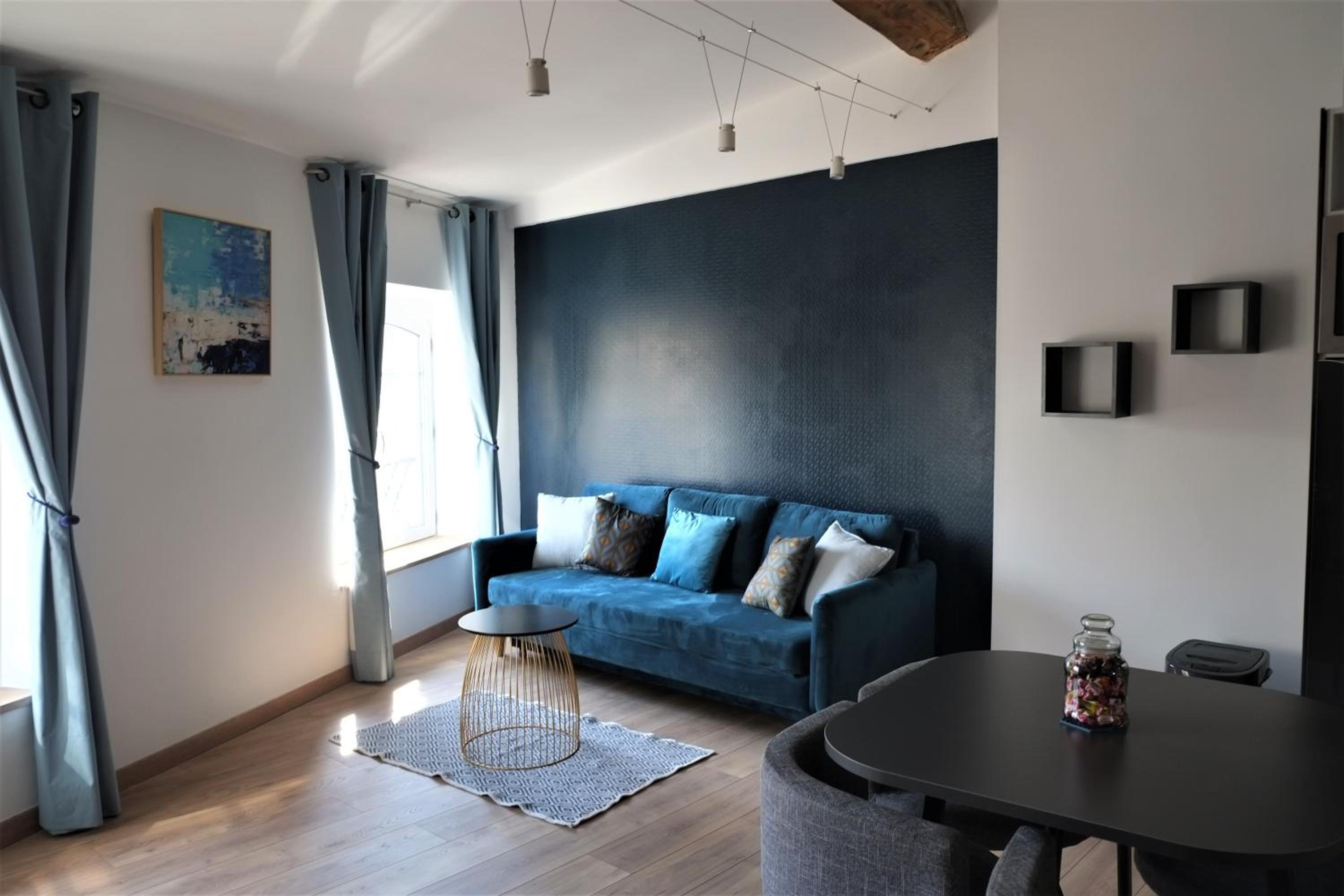 Studio with city view