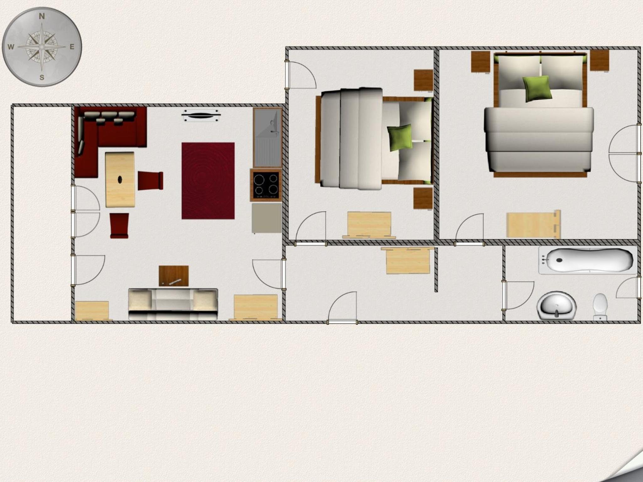 Two-Bedroom Apartment with Balcony TOP 4 photo 2