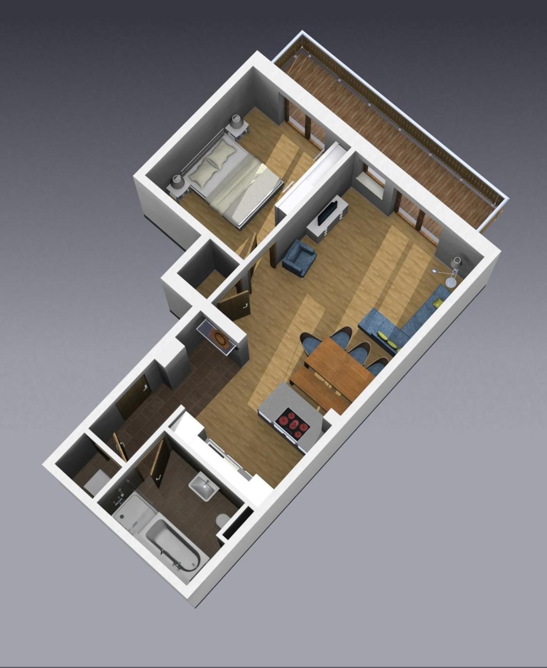 One-Bedroom Apartment photo 2