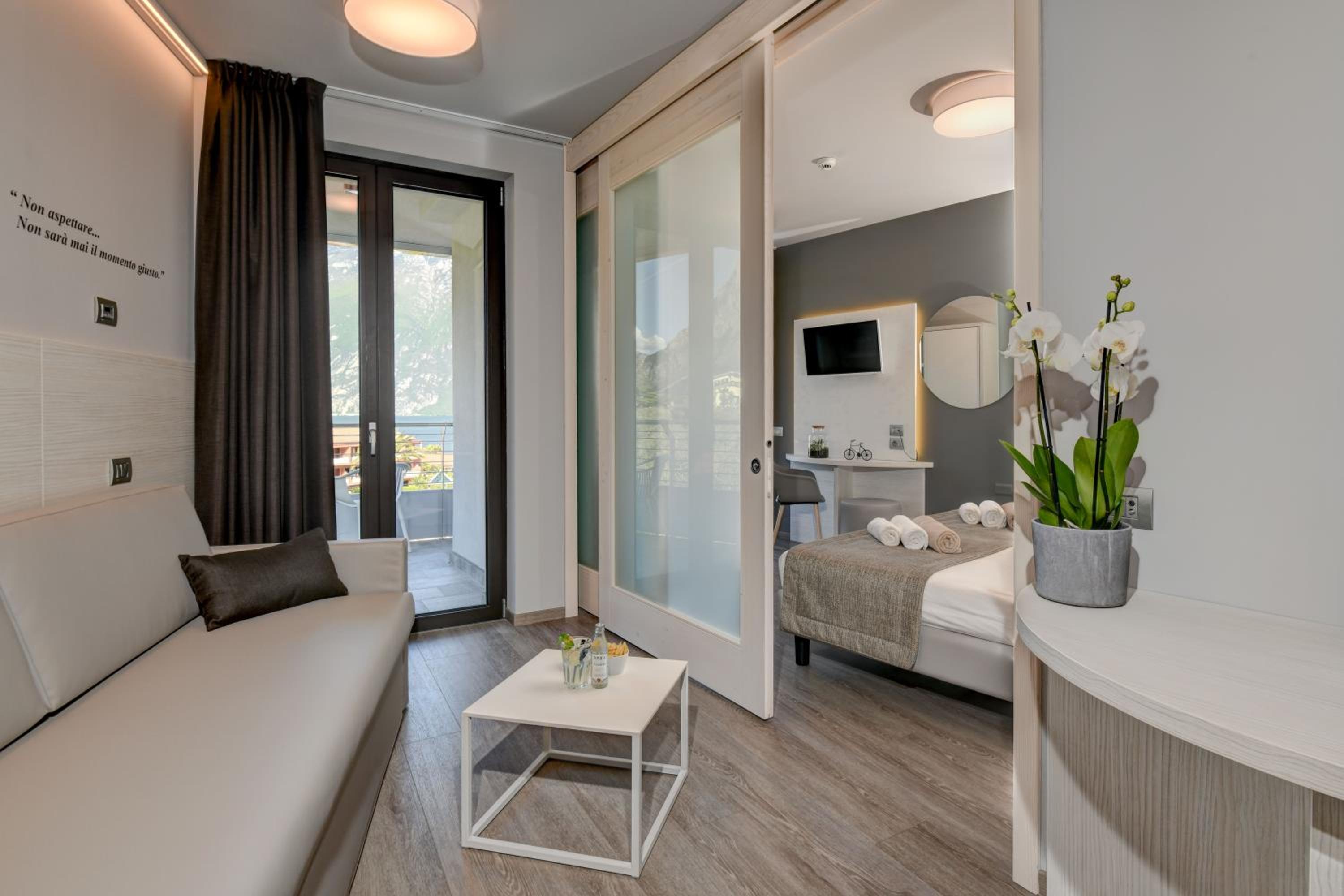 Suite with Balcony and Partial Lake View