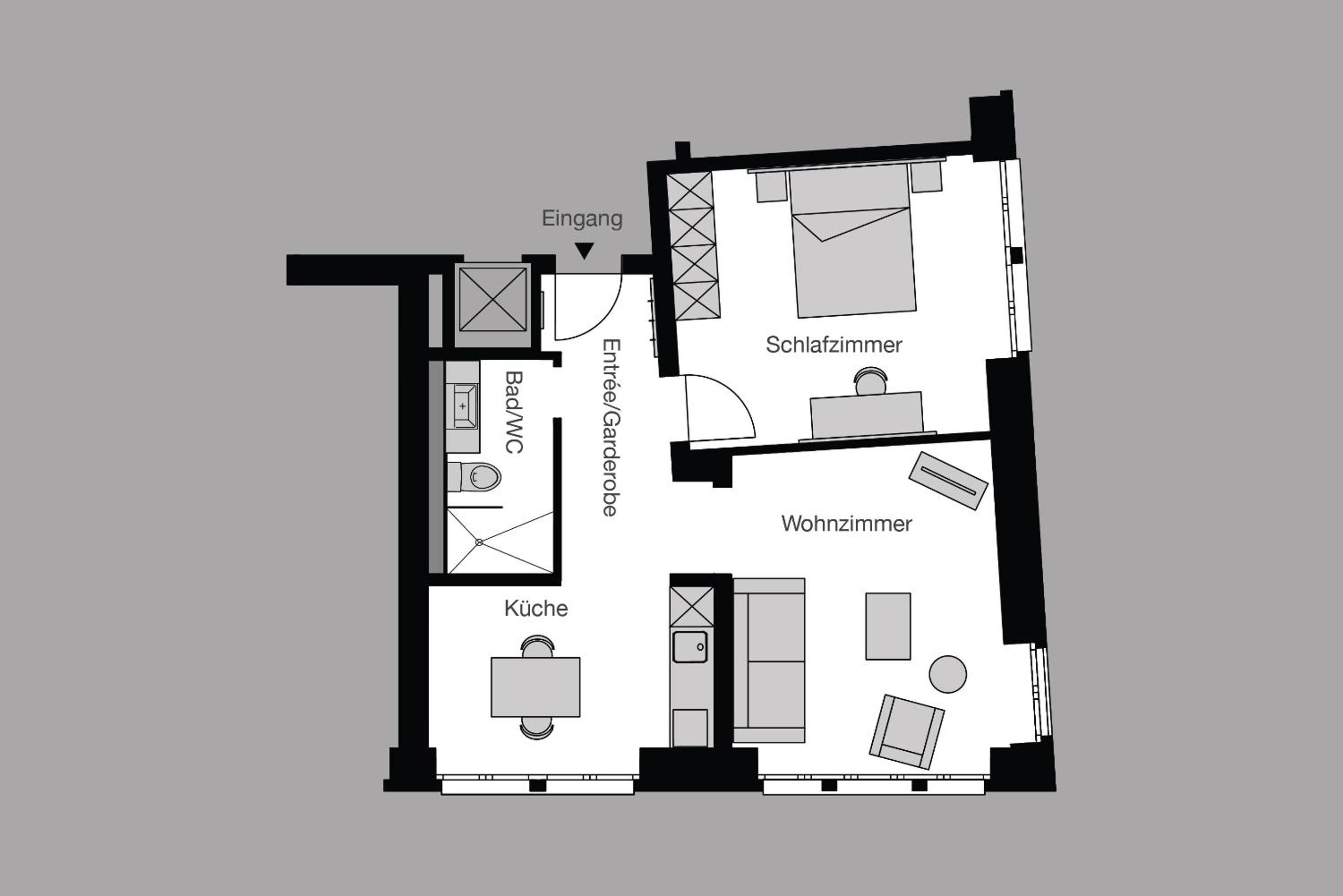 One-Bedroom Apartment - Ground Floor