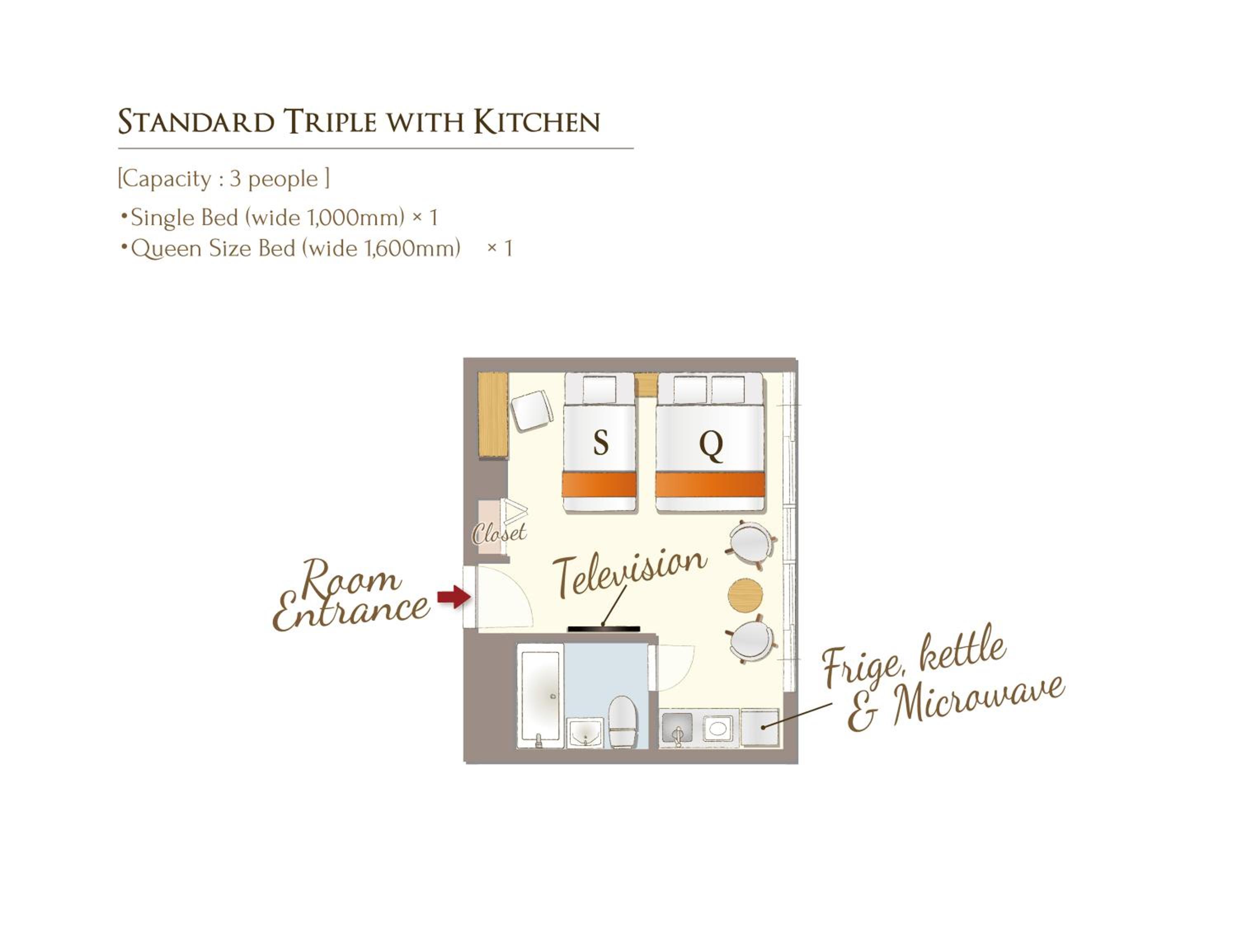 Standard Triple with Kitchen - Photo 2