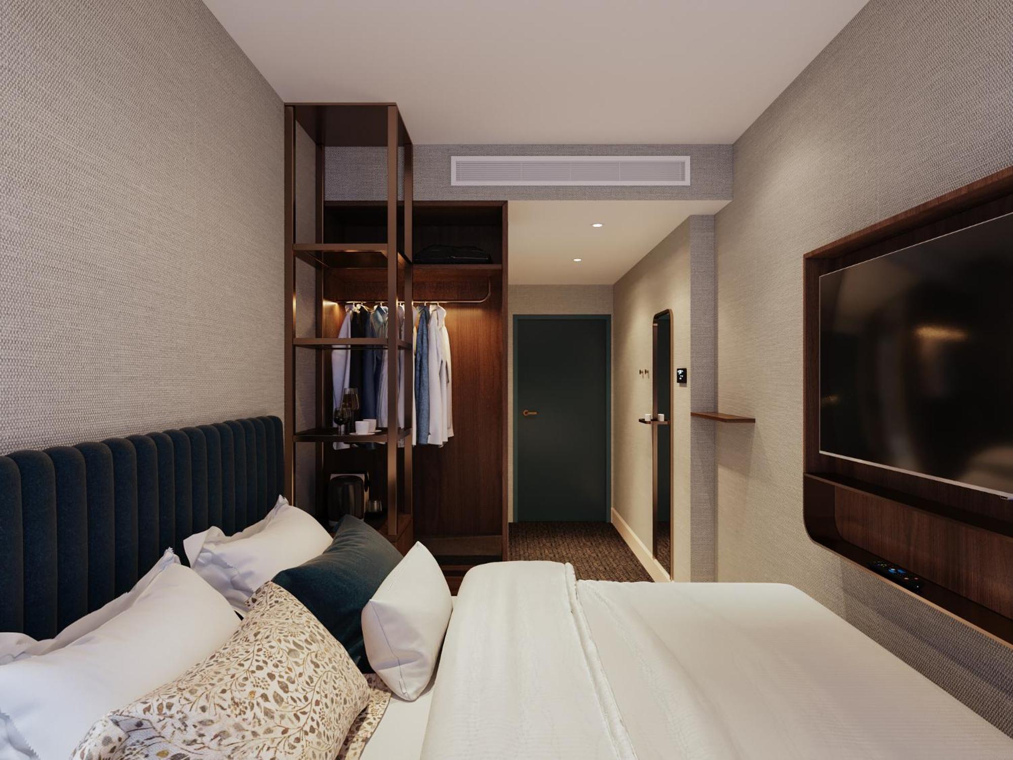 Small Queen Room with Mural View - Non-Smoking