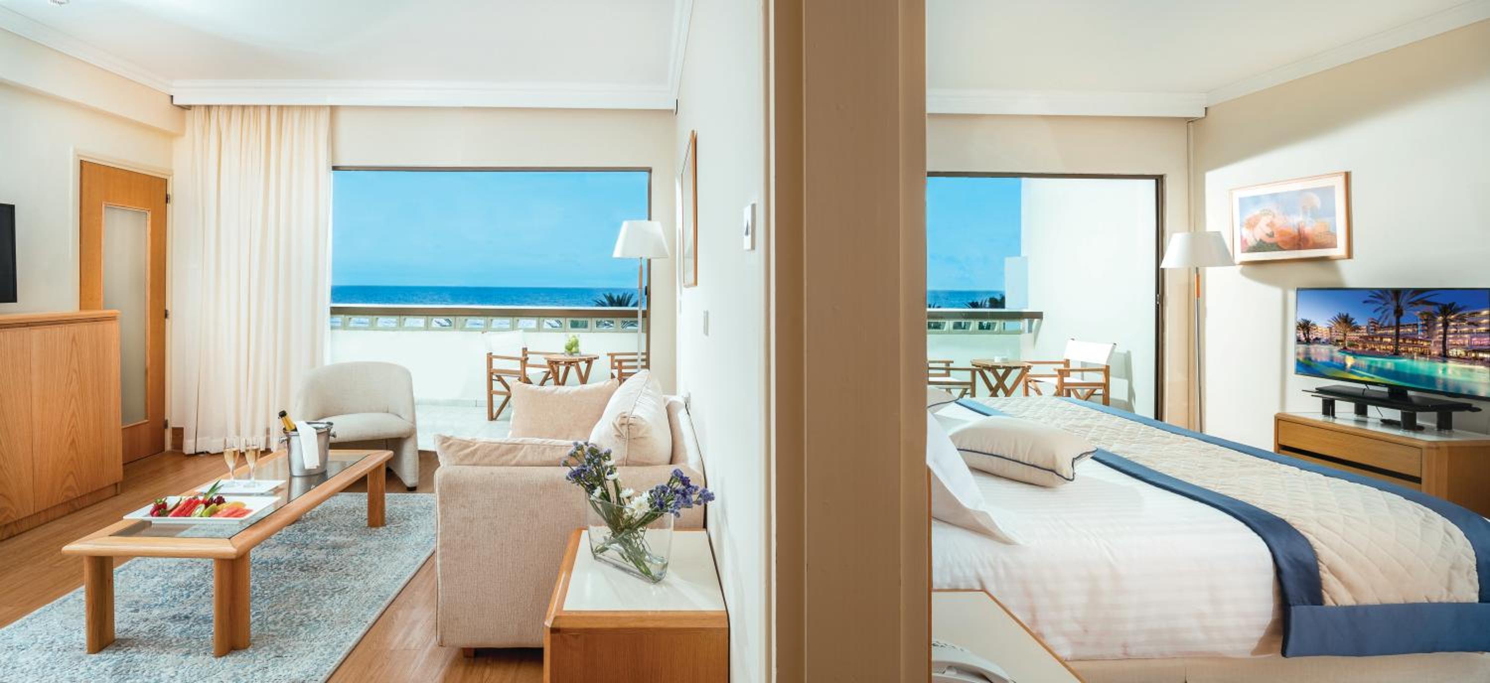 Familiensuite mit einem Schlafzimmer und Meerblick