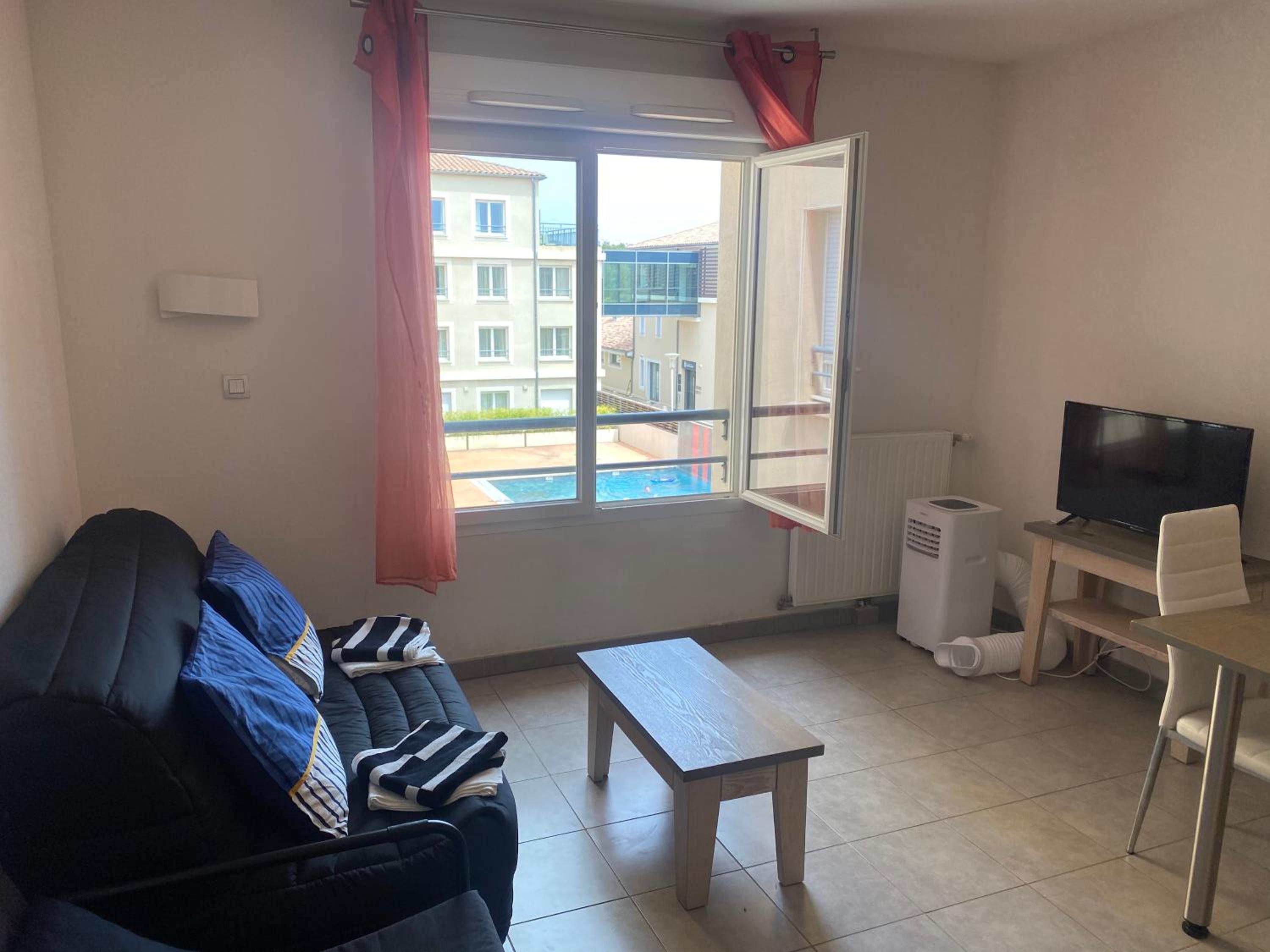 Studio with Pool View