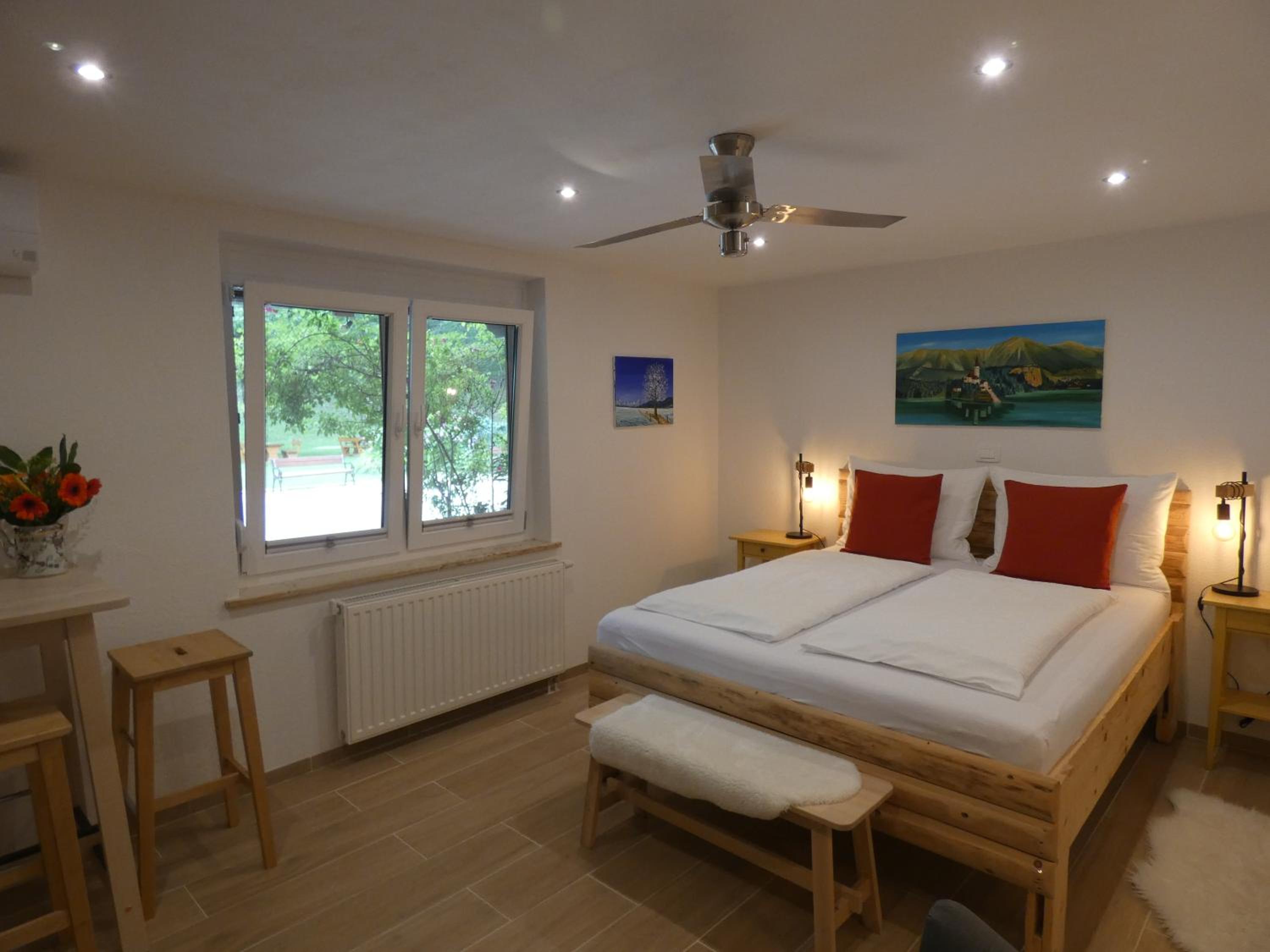 Comfort Room with Private Sauna and Garden View
