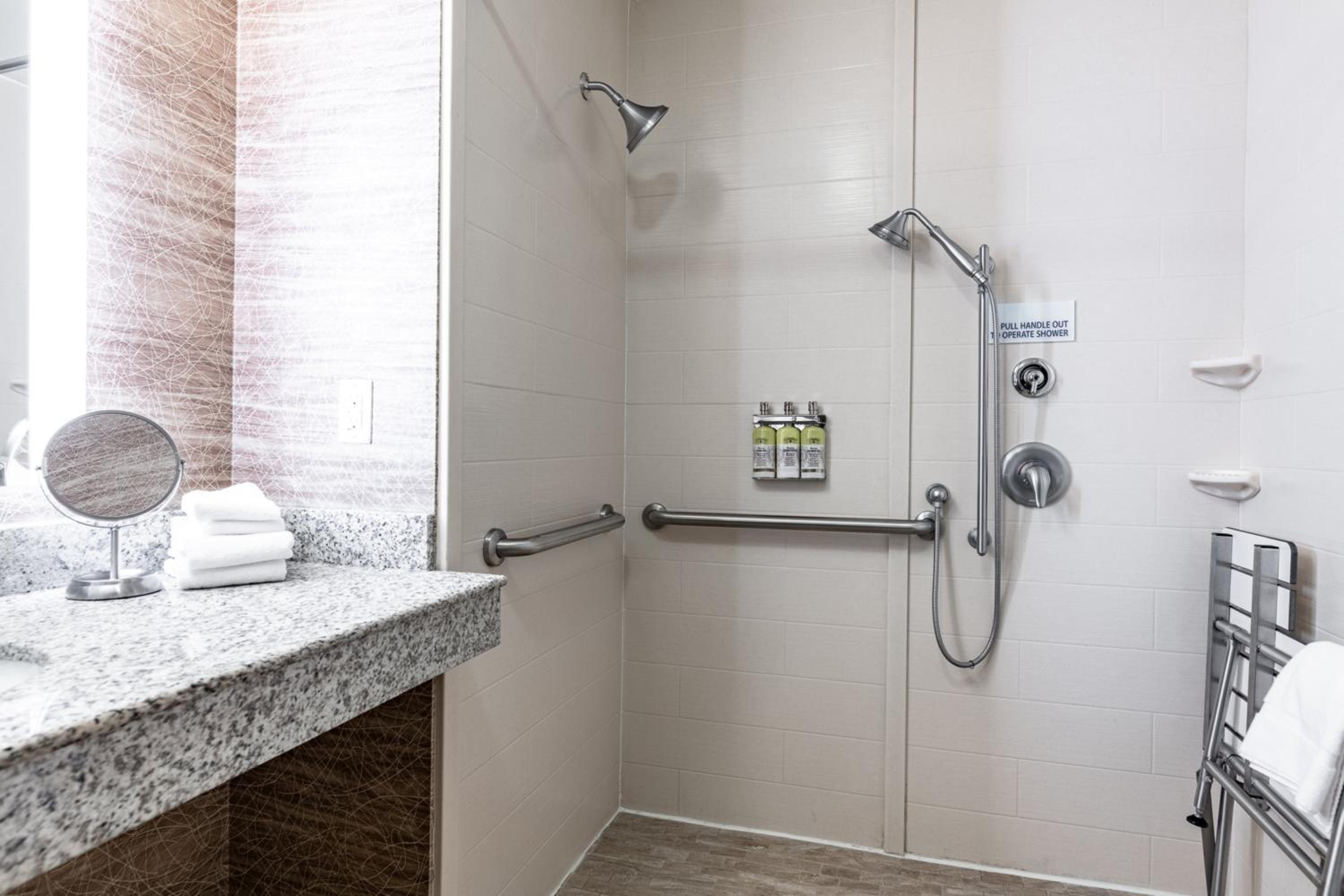 Standard Queen Room with Two Queen Beds and Mobility Accessible Roll-In Shower