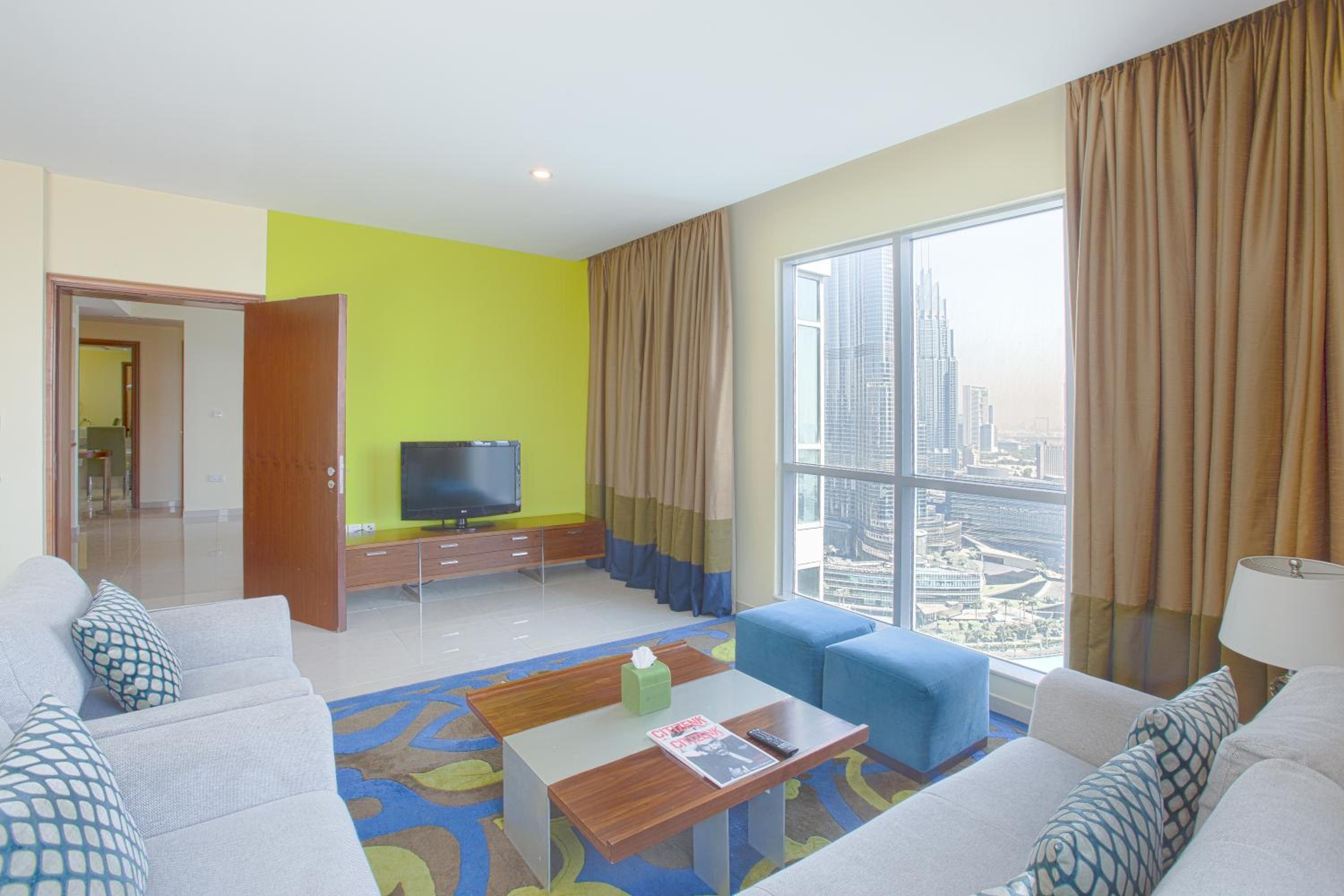 2 Bedroom, Balcony Burj Khalifa View, Non-Smoking