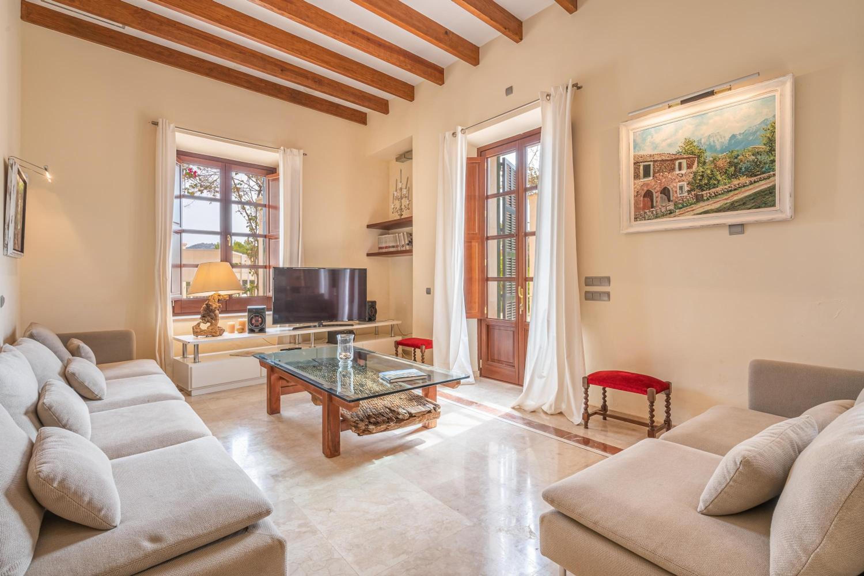 Villa con vistas al jardín