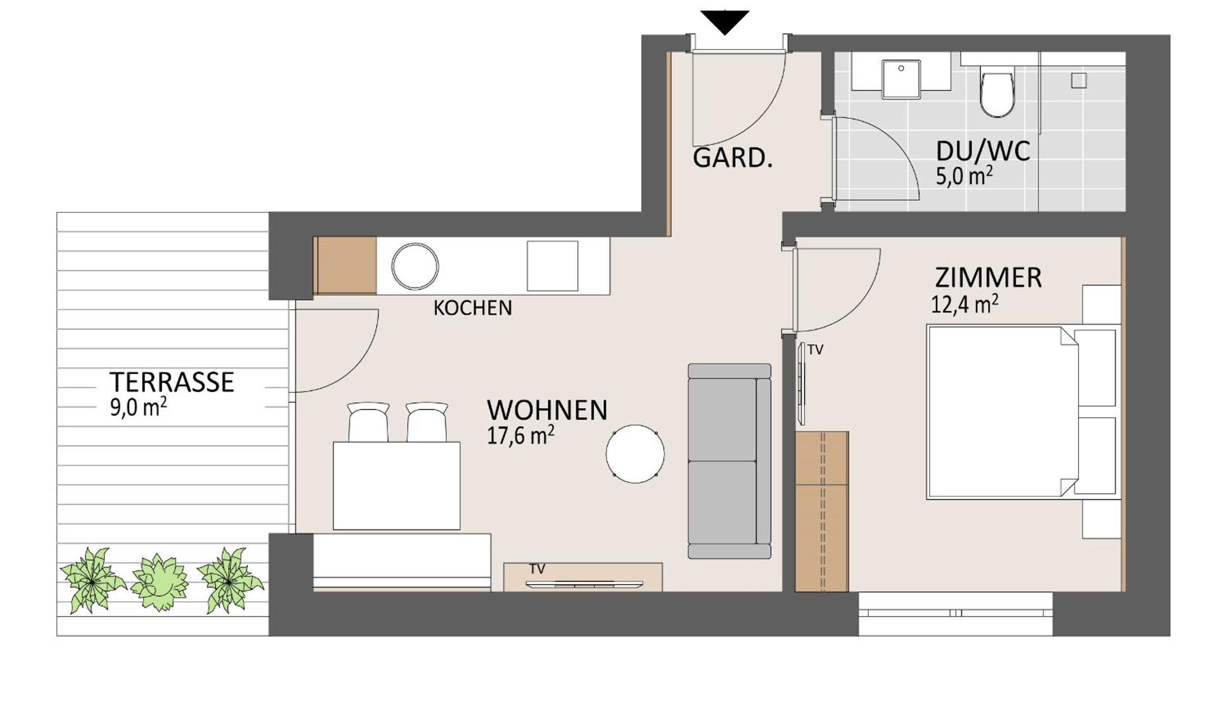 One-Bedroom Apartment photo 2