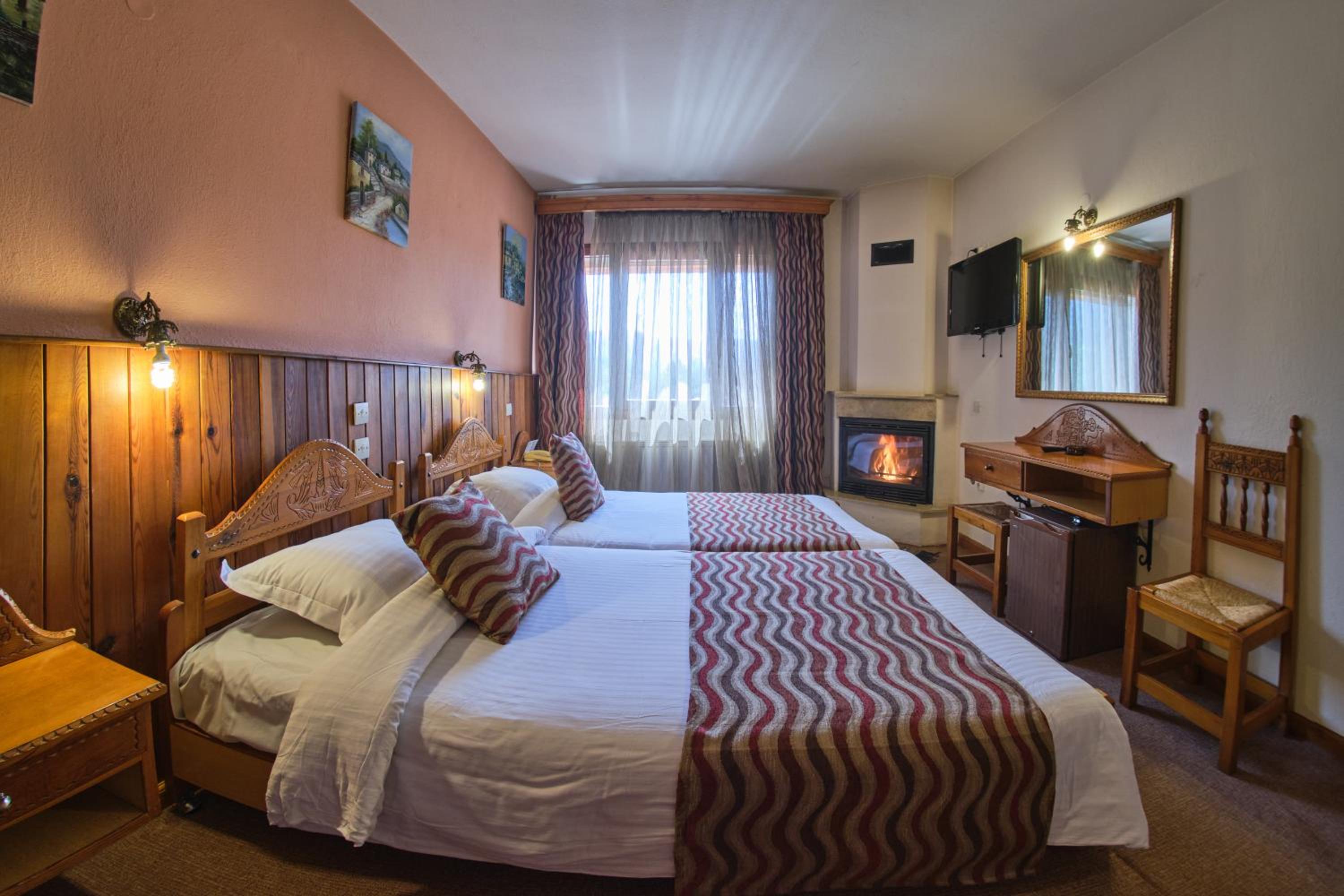 Twin Room with Mountain View, Hydromassage Shower and Fireplace photo 2