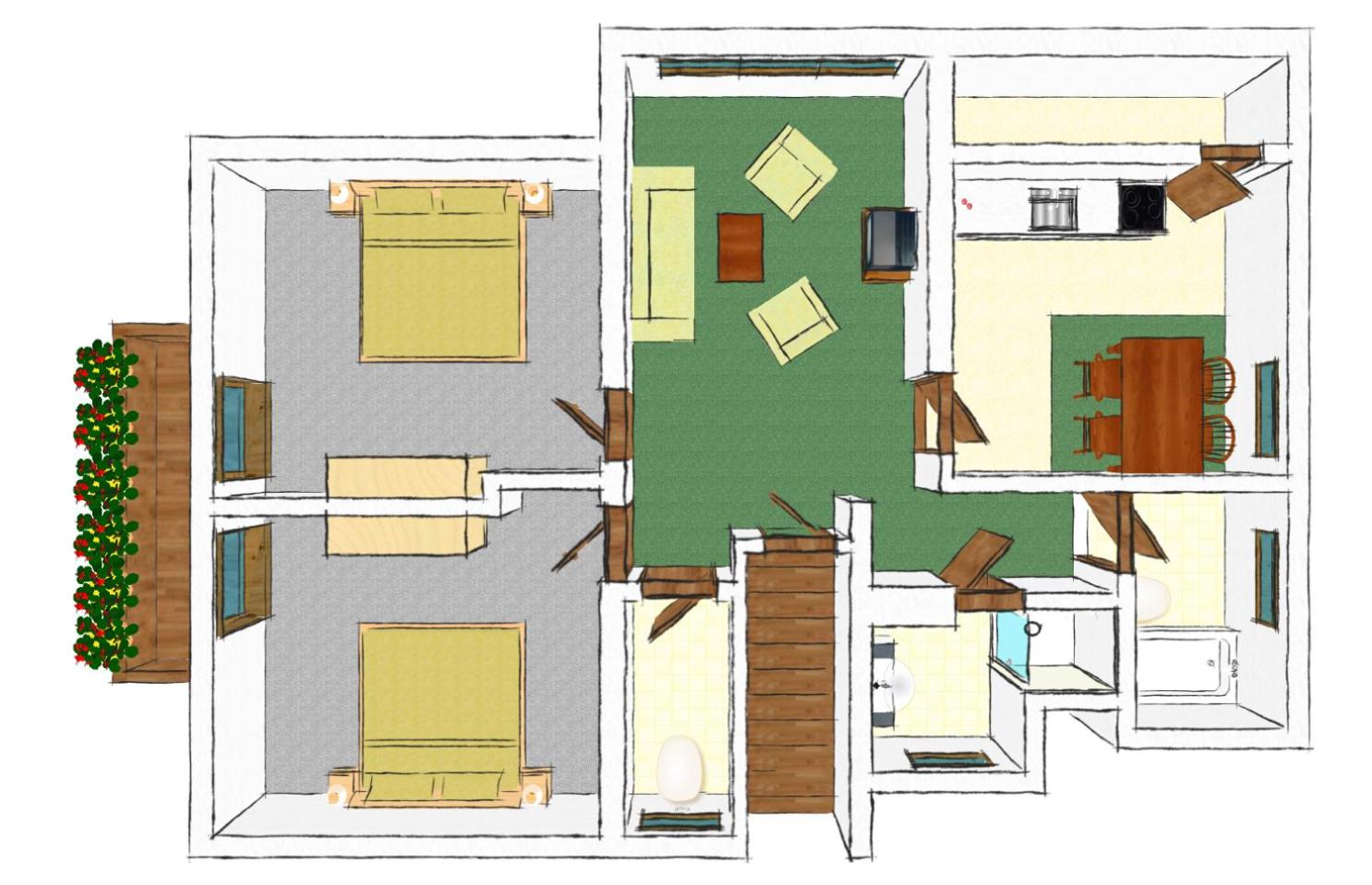 Two-Bedroom Apartment photo 2