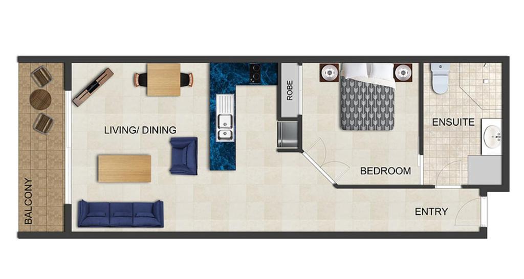 One-Bedroom Apartment - Photo 3