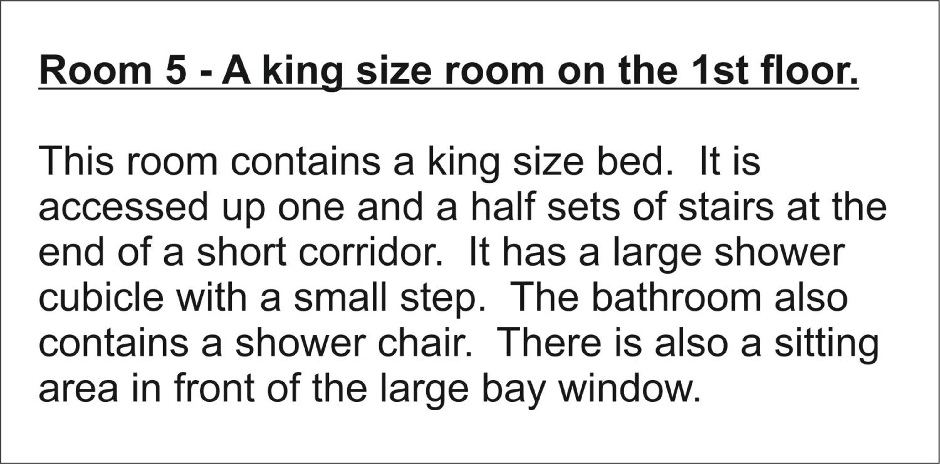 Room 5 - Deluxe King Room - First Floor photo 2