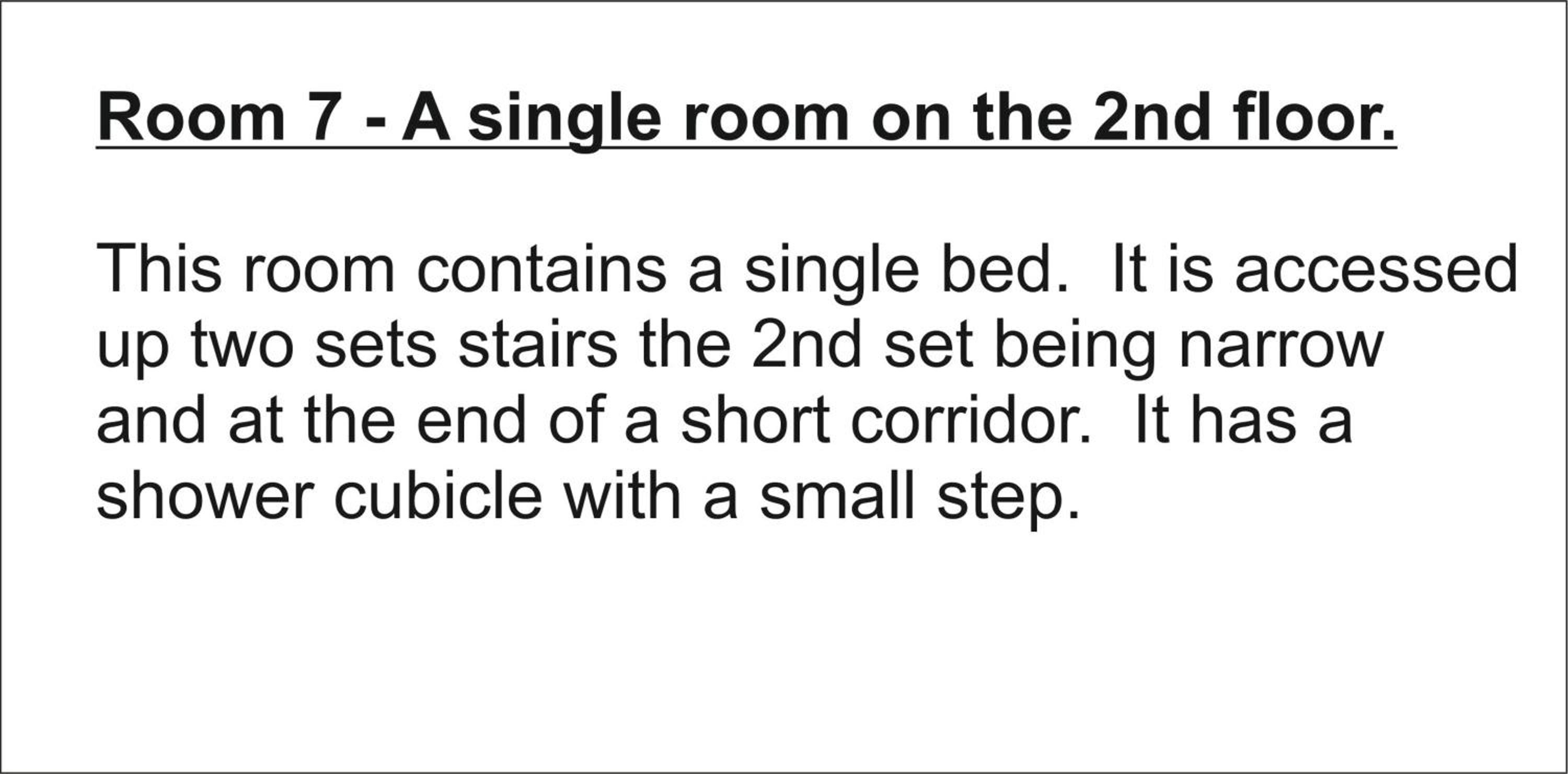 Room 7 - Single Room - Second Floor photo 2