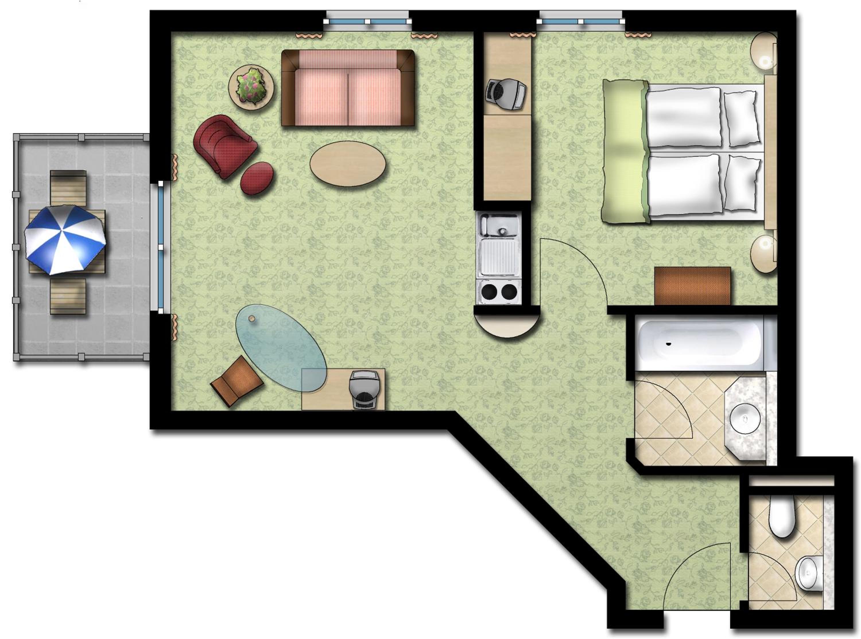 One-Bedroom Apartment - Birdie (3-4 people) photo 3