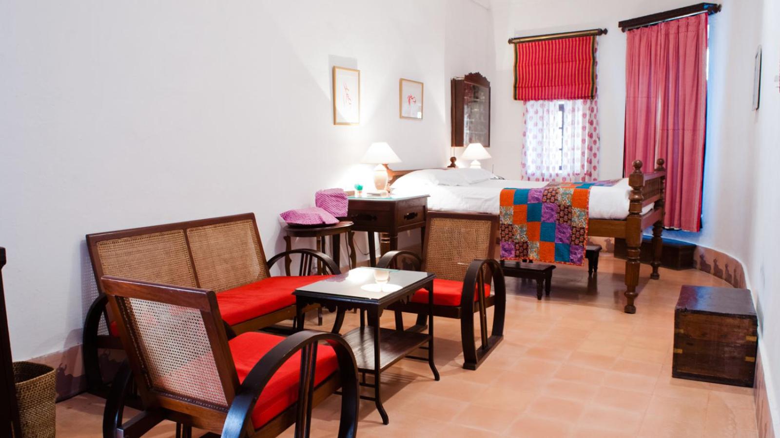 Heritage Smart Room – Enjoy a 10% discount on spa, laundry, and vintage car services, alongside complimentary evening tea, guided fort tours, and morning yoga (7:00 AM – 8:00 AM) Heritage Smart Room – Enjoy a 10% discount on spa, laundry, and vintage car services, alongside complimentary evening tea, guided fort tours, and morning yoga (7:00 AM – 8:00 AM)
