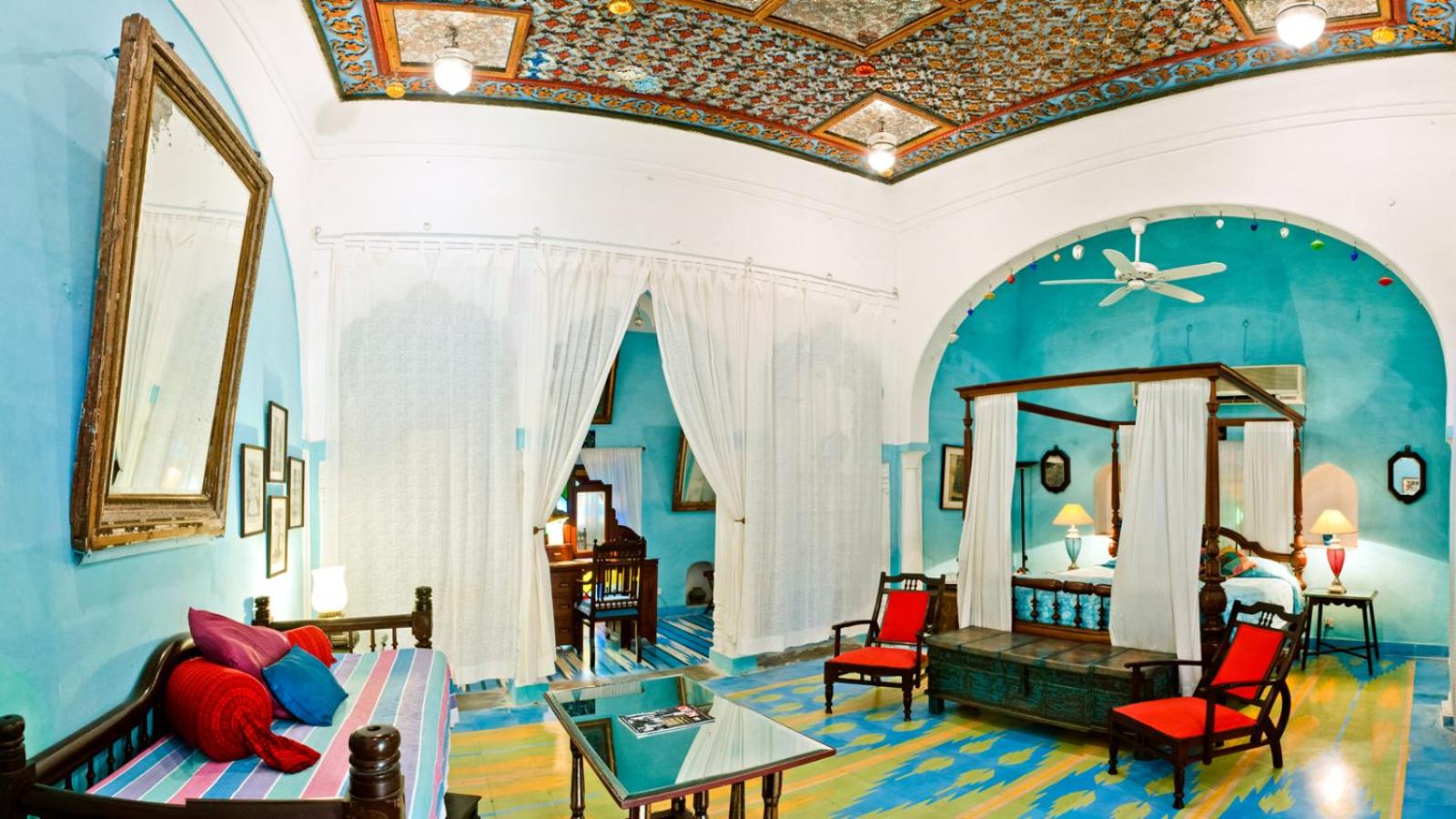 Heritage Splendour Room – Enjoy a 10% discount on spa, laundry, and vintage car services, alongside complimentary evening tea, guided fort tours, and morning yoga (7:00 AM – 8:00 AM) Heritage Splendour Room – Enjoy a 10% discount on spa, laundry, and vintage car services, alongside complimentary evening tea, guided fort tours, and morning yoga (7:00 AM – 8:00 AM)