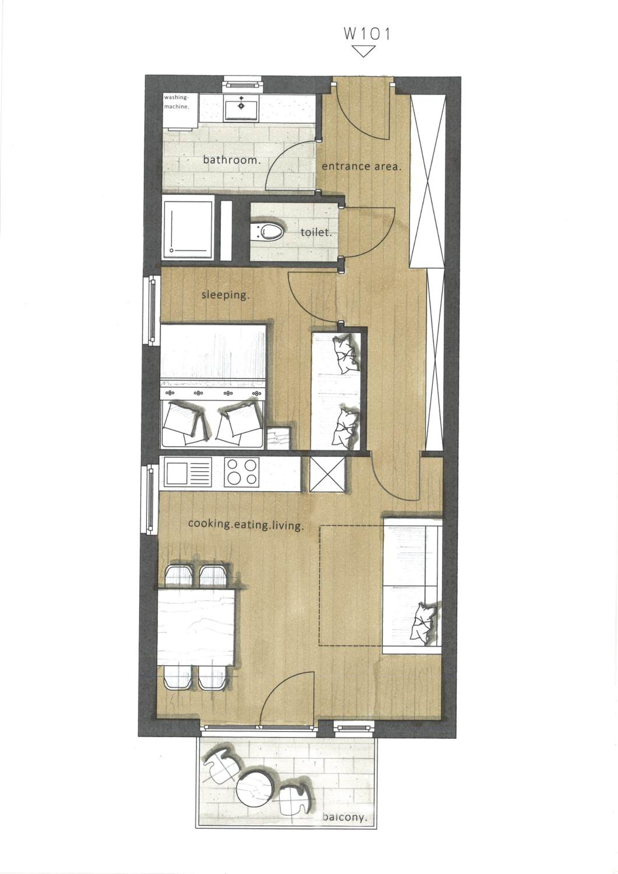 One-Bedroom Apartment photo 2