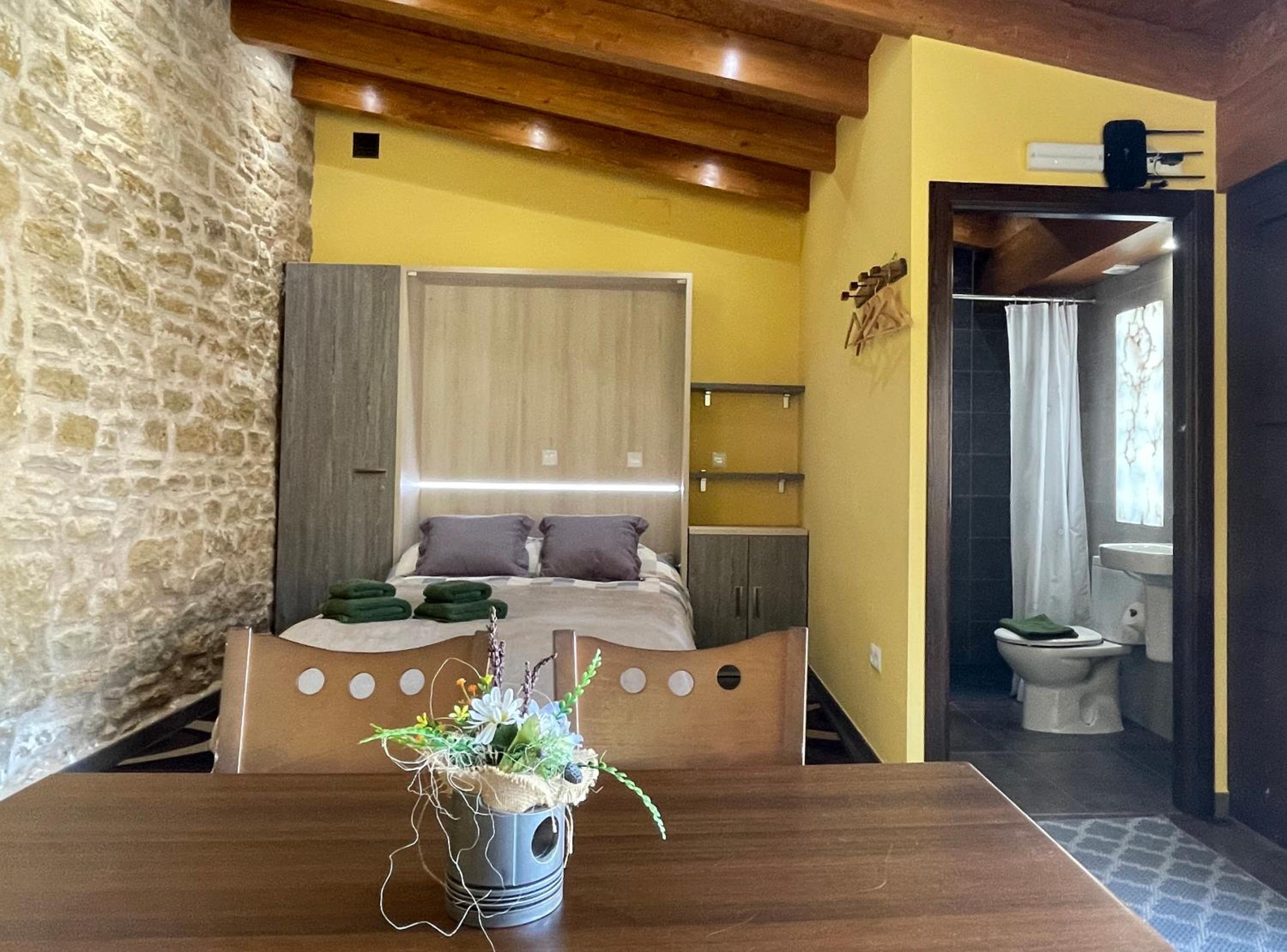 Estudio con vista a la piscina