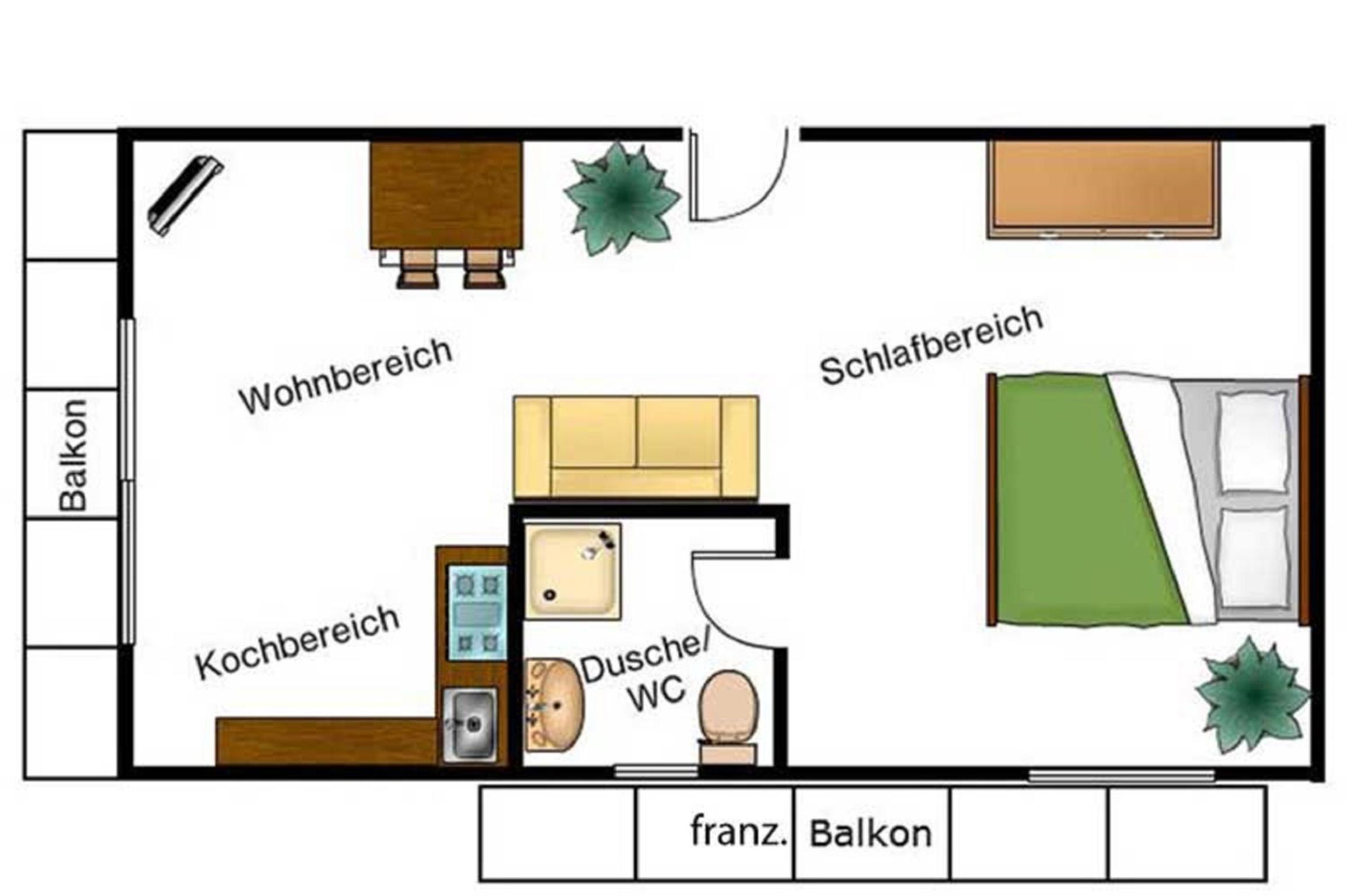 Apartment with Balcony photo 3