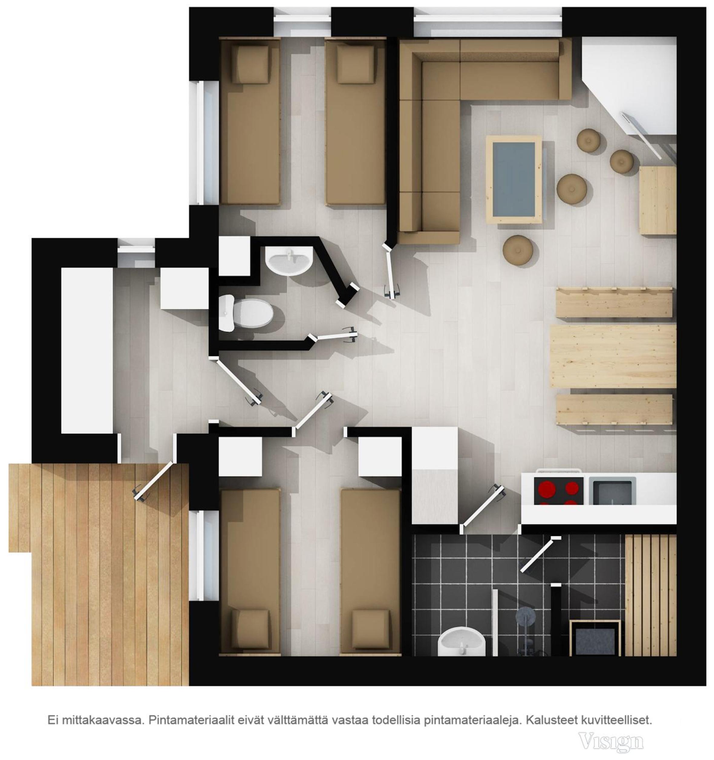 Two-Bedroom Apartment photo 2