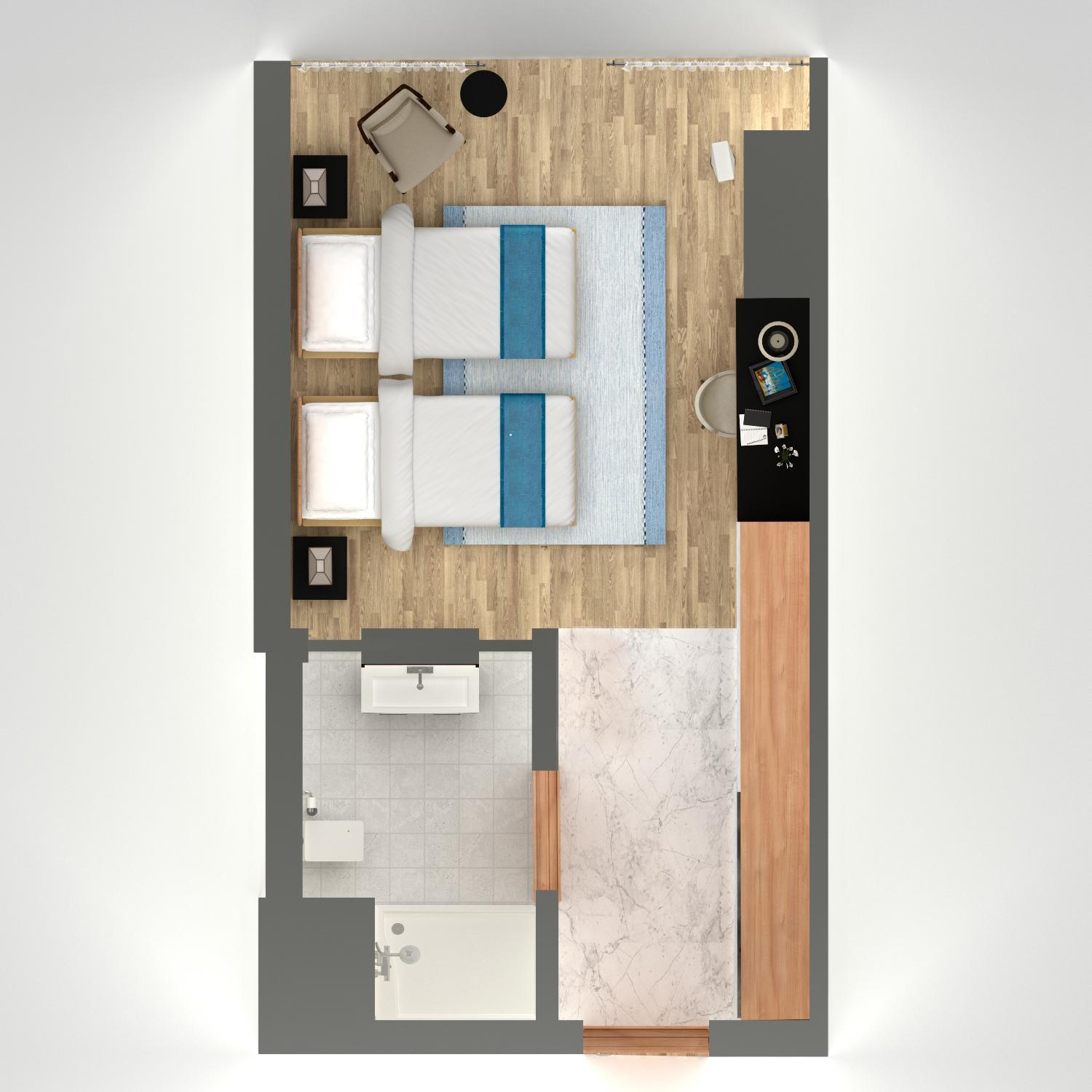 Deluxe Room Twin Bed with City View - Photo 4