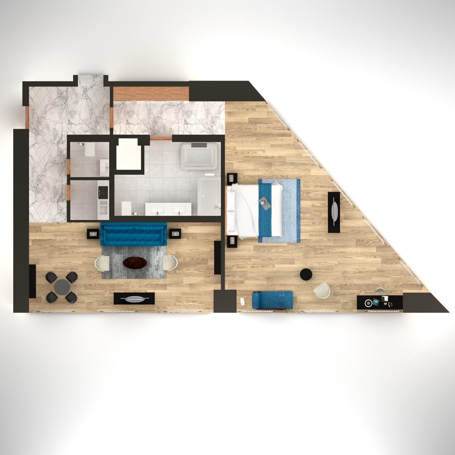Senior One Bedroom Suite with Partial Sea View & Kitchenette thumbnail 5