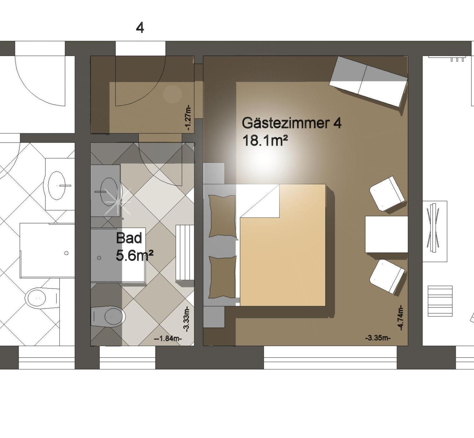 Double Room with Private Bathroom - Photo 3