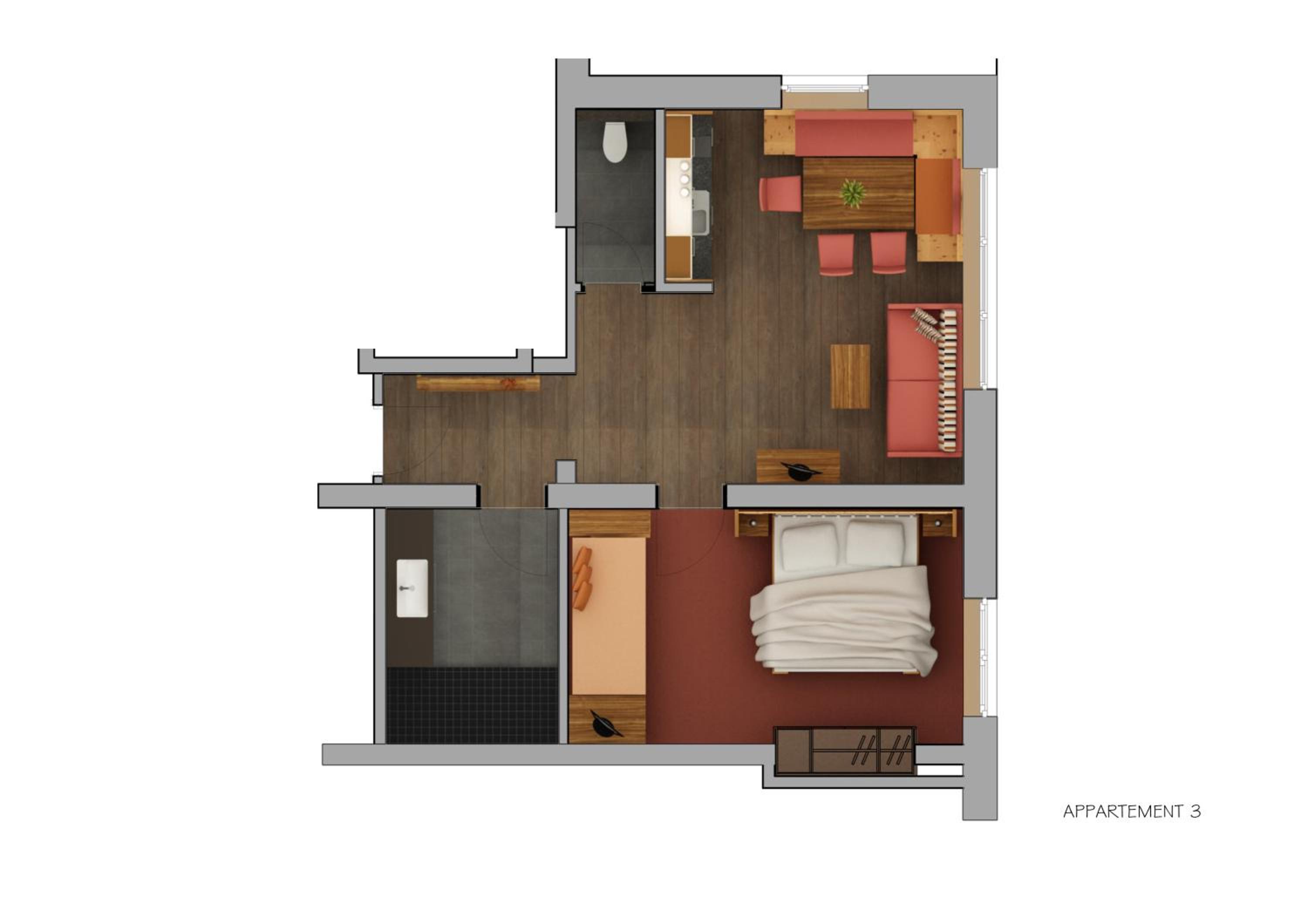 One-Bedroom Apartment - Top 3 photo 3