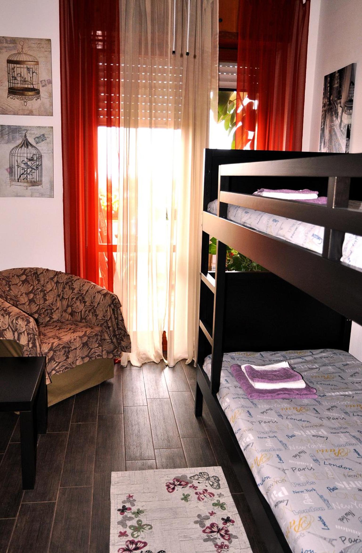 Room with Bunk Bed and Shared Bathroom