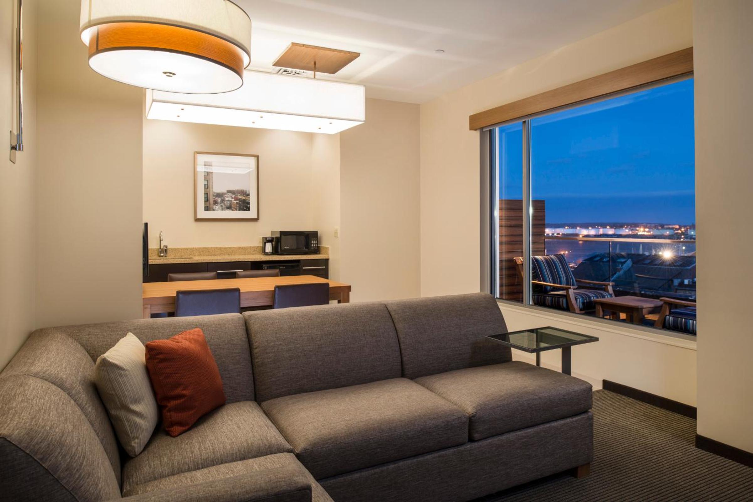 One-Bedroom King Suite with Sofa Bed, Balcony and Bay View