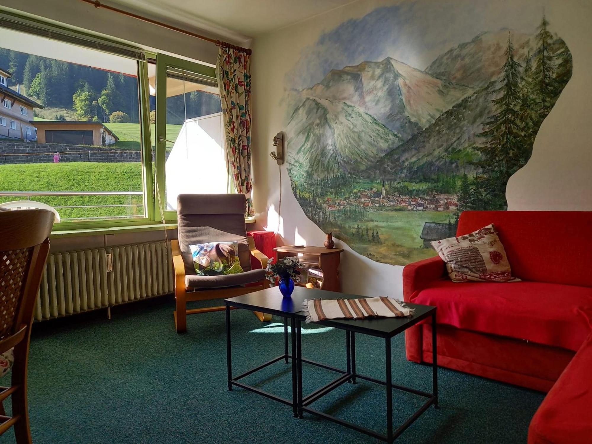 One-Bedroom Apartment with Balcony and Mountain View  