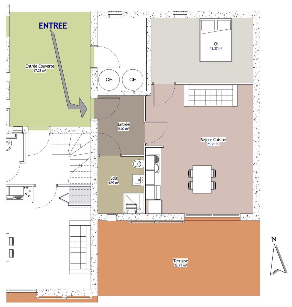 One-Bedroom House photo 2