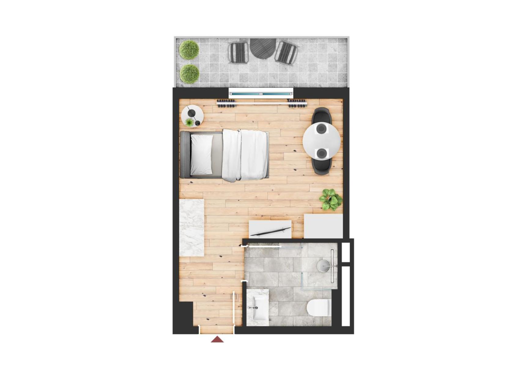 Apartment with Balcony photo 2