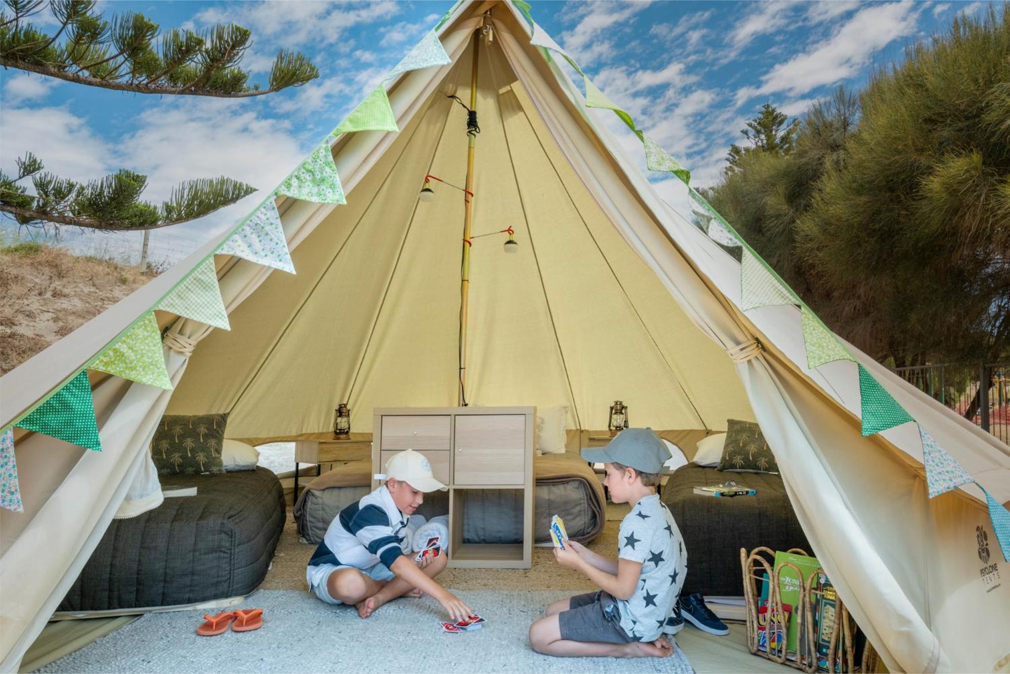 Family Bell Tent with Shared Bathroom photo 2