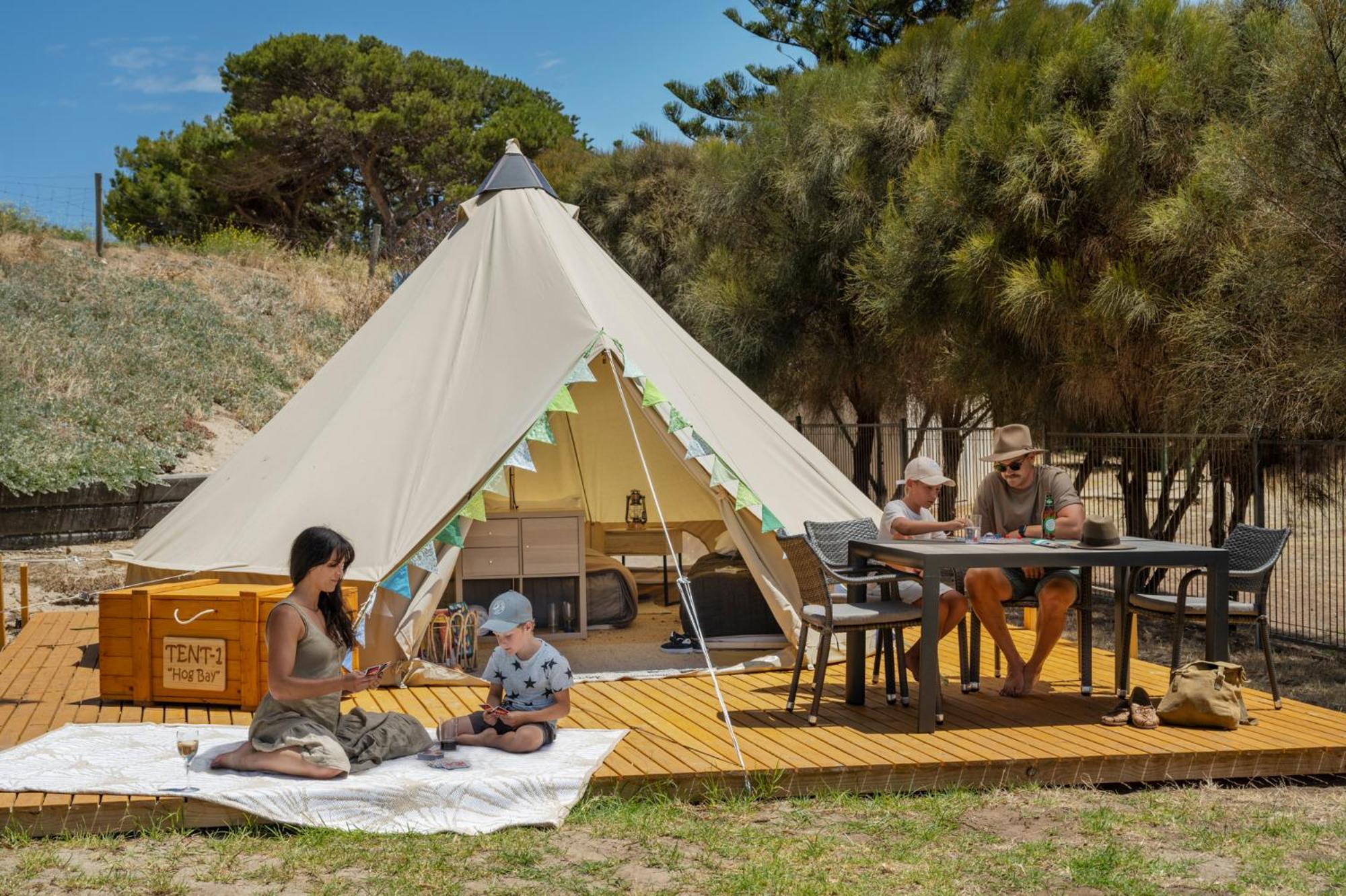 Family Bell Tent with Shared Bathroom photo 1