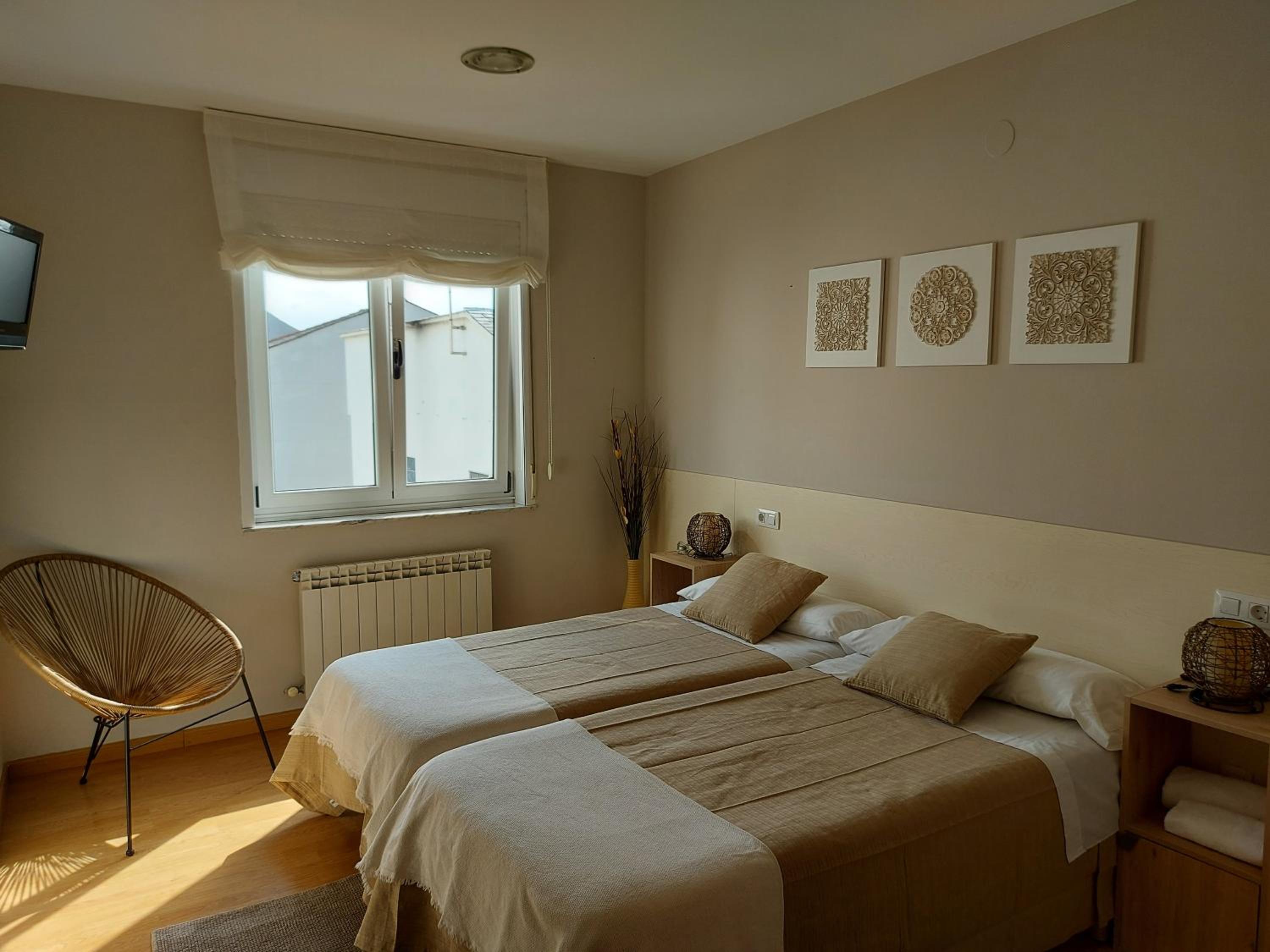 Habitación doble con baño compartido
