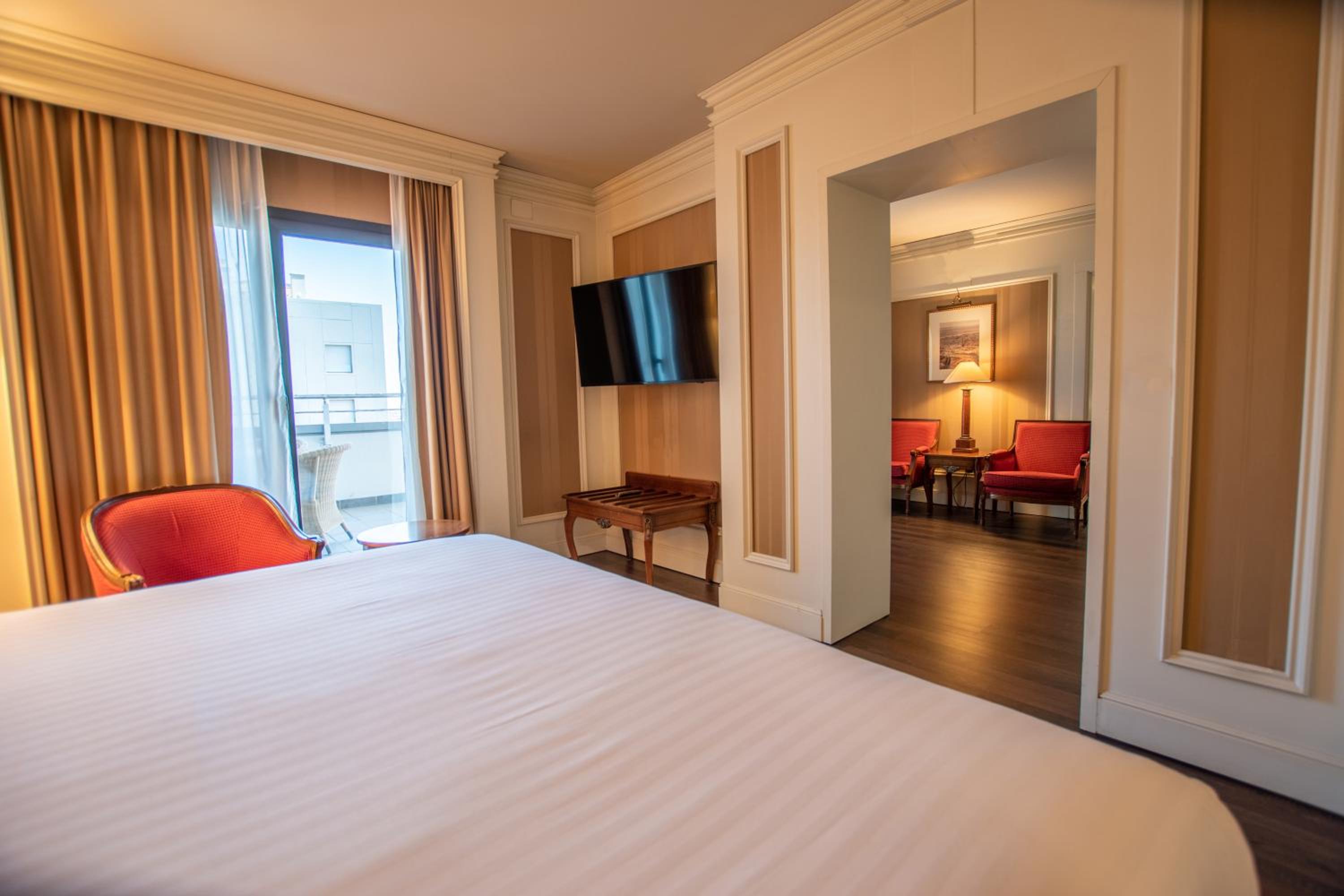 Relax in this stylish and spacious hotel room!
