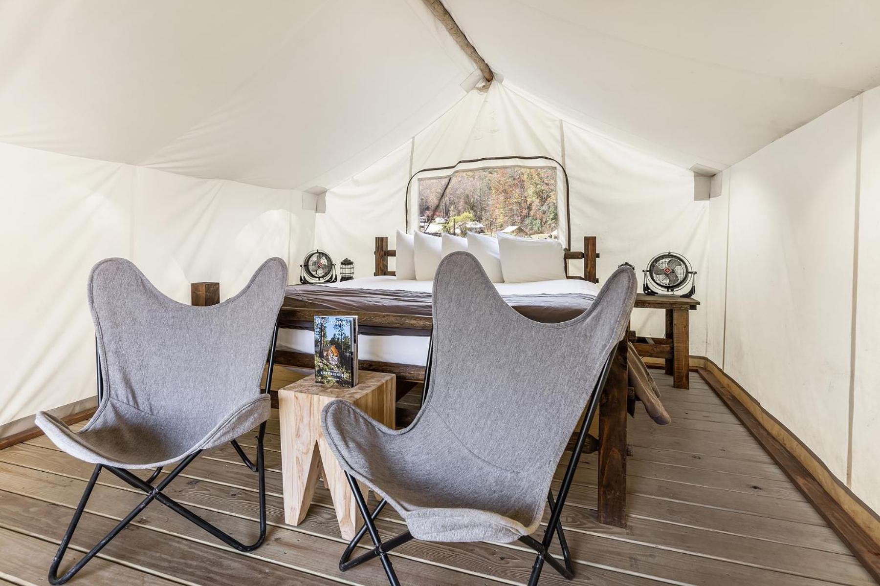 Safari Tent With Shared Bathroom And Kids Tent photo 1
