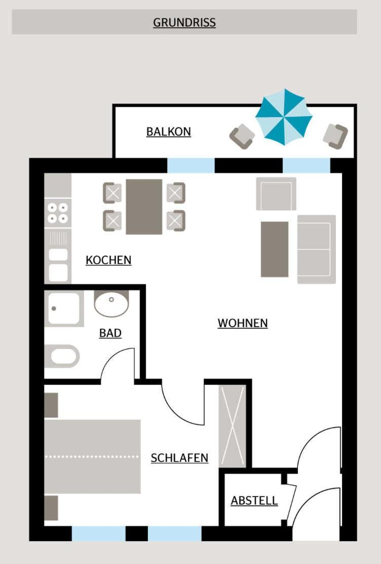 One-Bedroom Apartment with Balcony photo 3