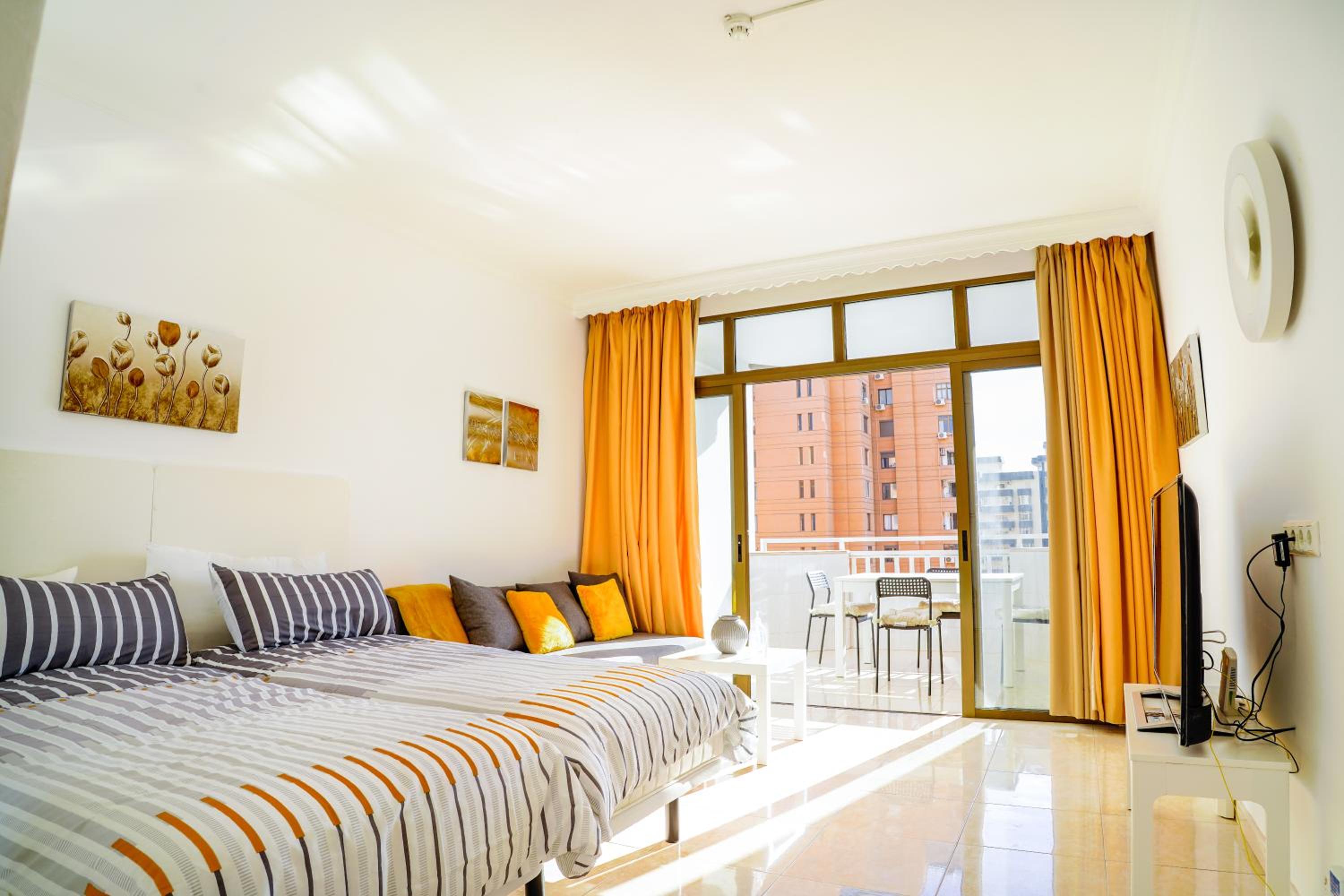 Estudio King con Sofá Cama