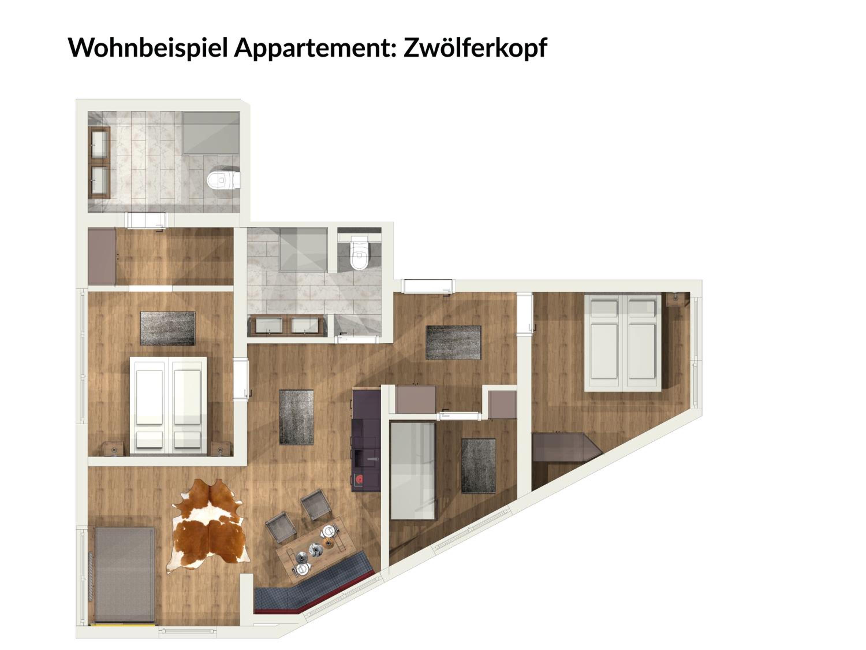 Three-Bedroom Apartment photo 2