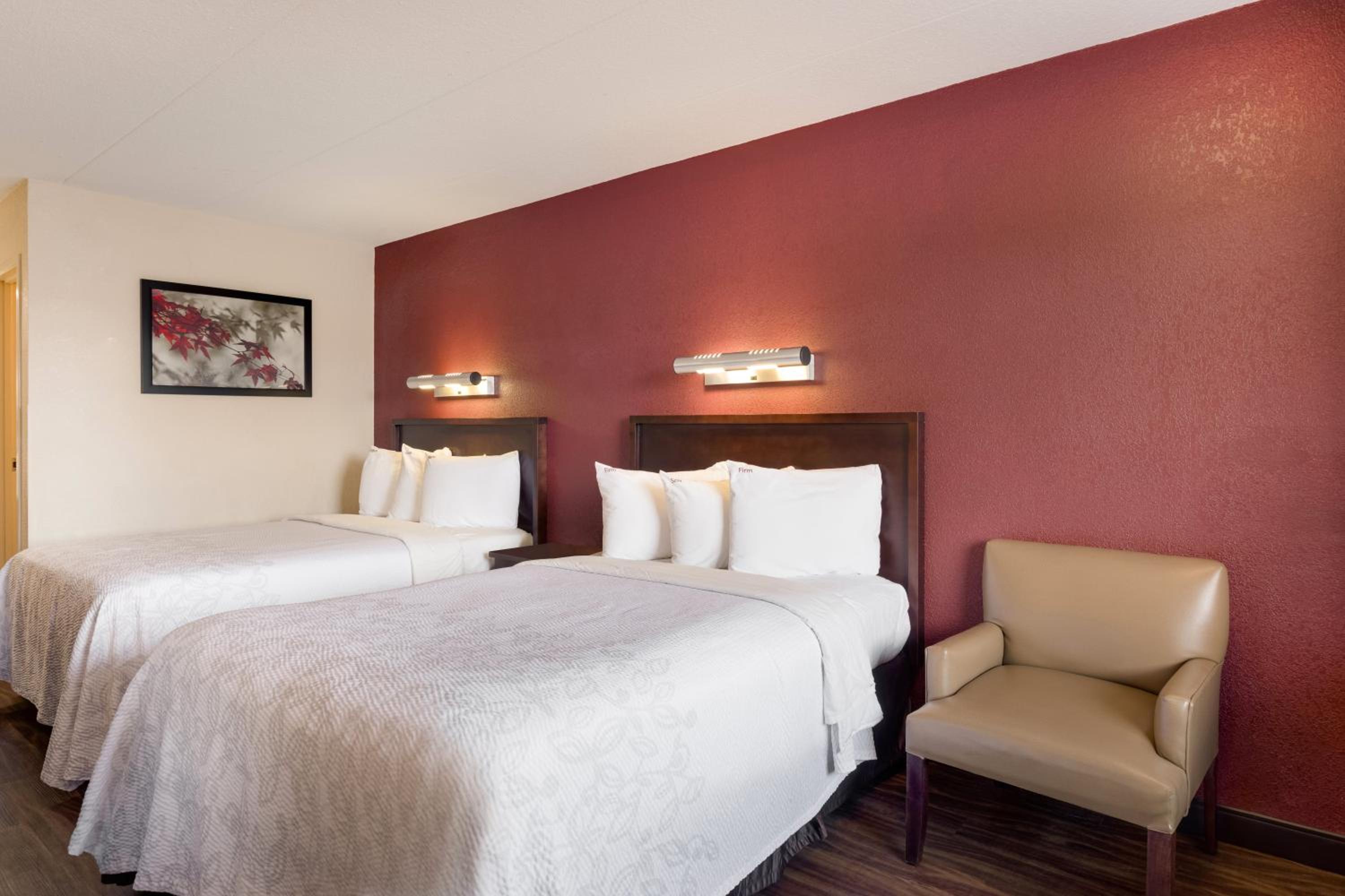 Double Room with Two Double Beds - Non-Smoking at Super 8 by Wyndham Deerfield - Northbrook in Deerfield