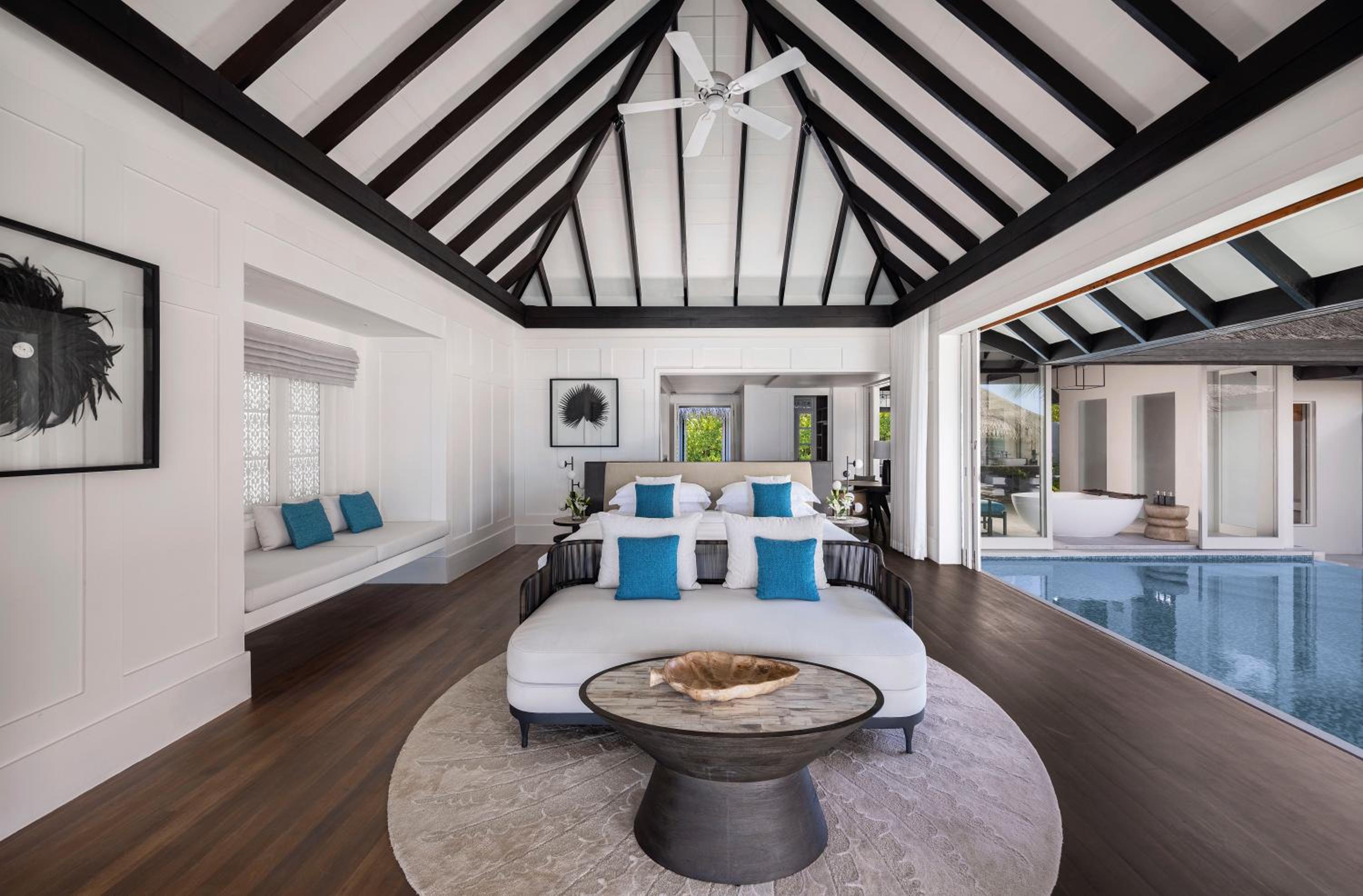 Ocean House with Pool and Private Beach Cabana – Complimentary shared round-trip airport transfer for 2 person